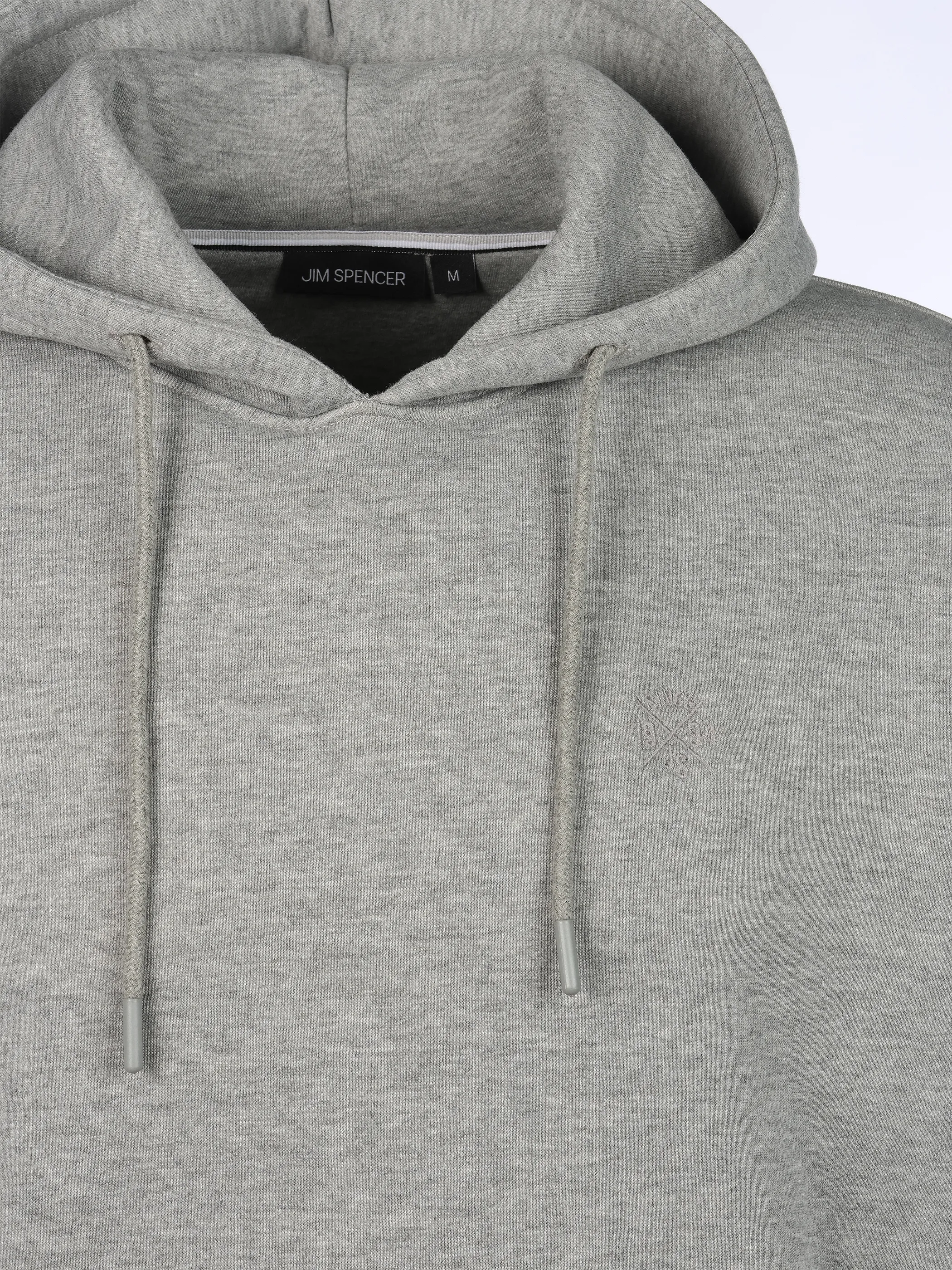 Jim Spencer He. Kapuzensweatshirt kangaroo Grau 919310 GREY MEL 3