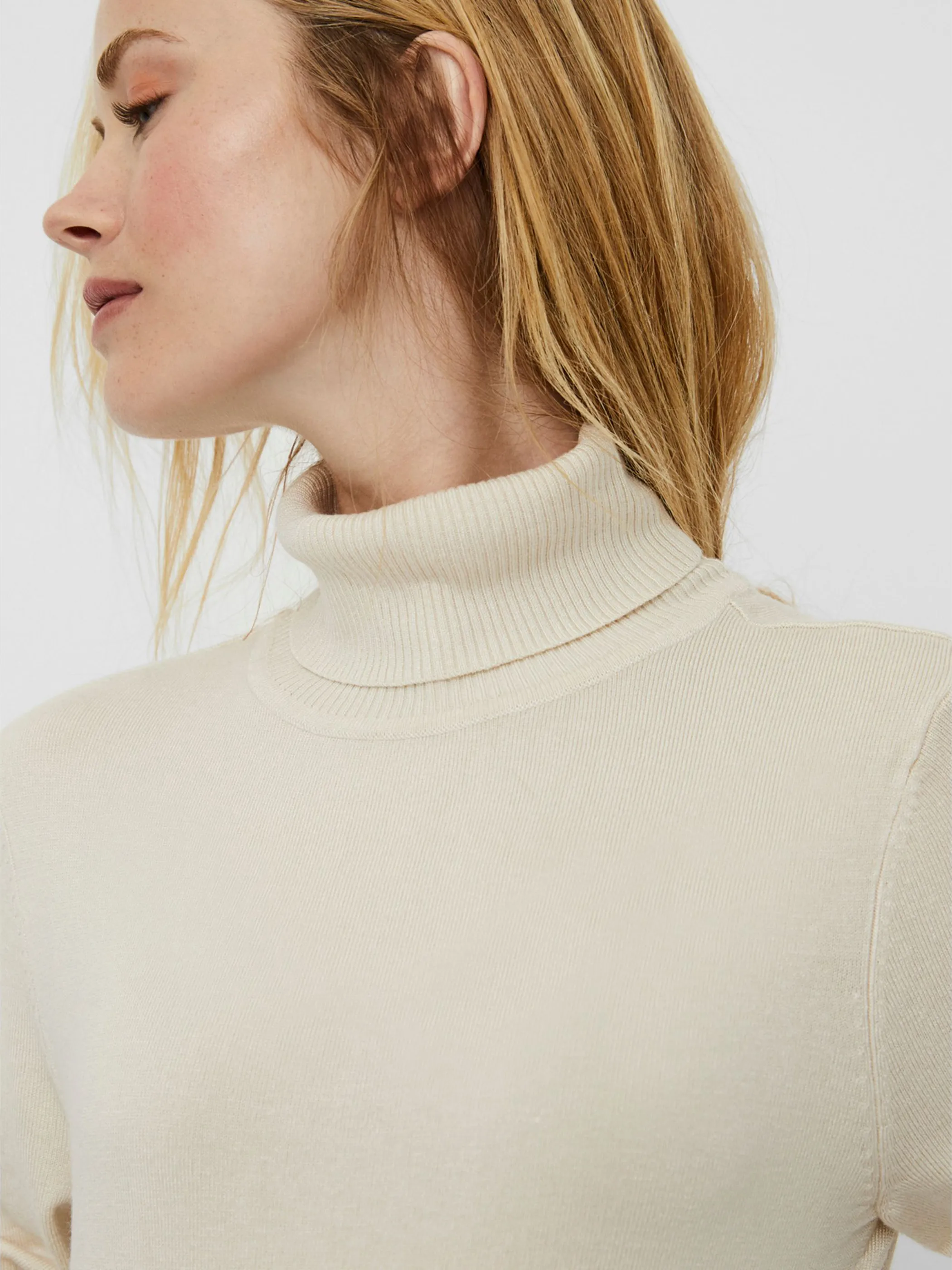 Vero Moda 10231630 VMGLORY LS ROLLNECK B Grau 842569 222913 3