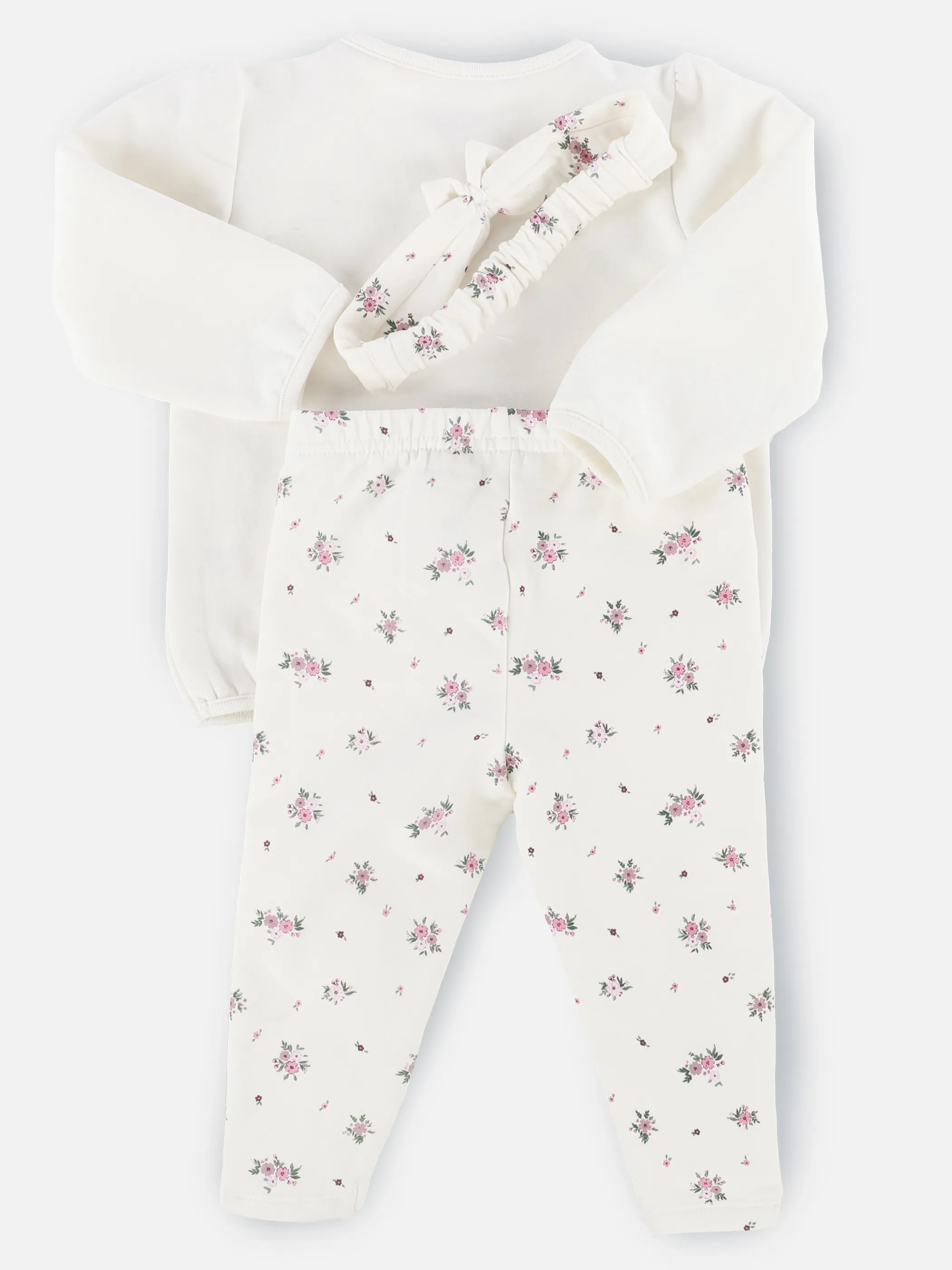 Bubble Gum BM Set 3 pcs mit Blumen Print in weiß Weiß 913462 WEIß 2