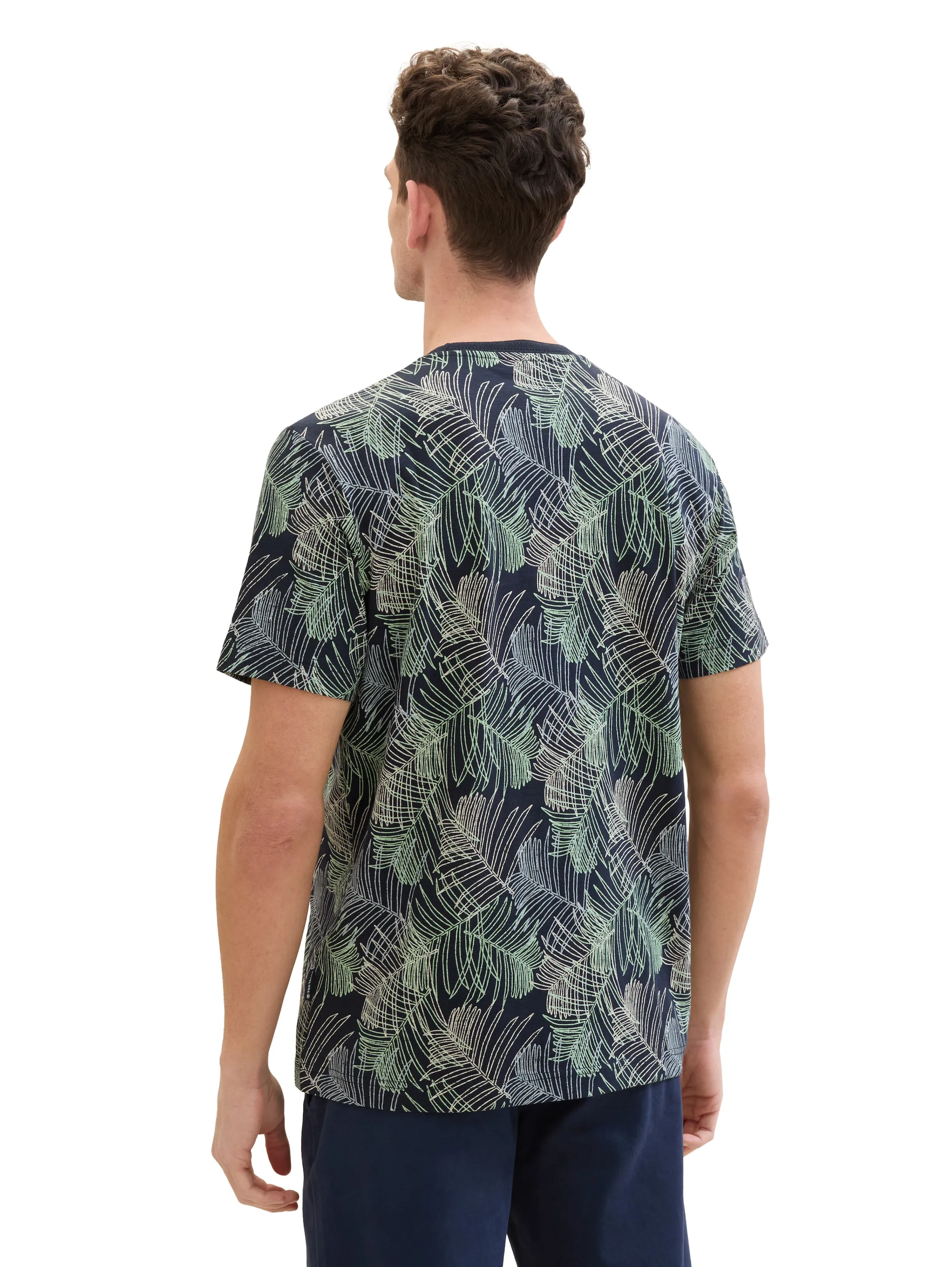 Tom Tailor 1040946 allover printed t-shirt Blau 890950 35095 2