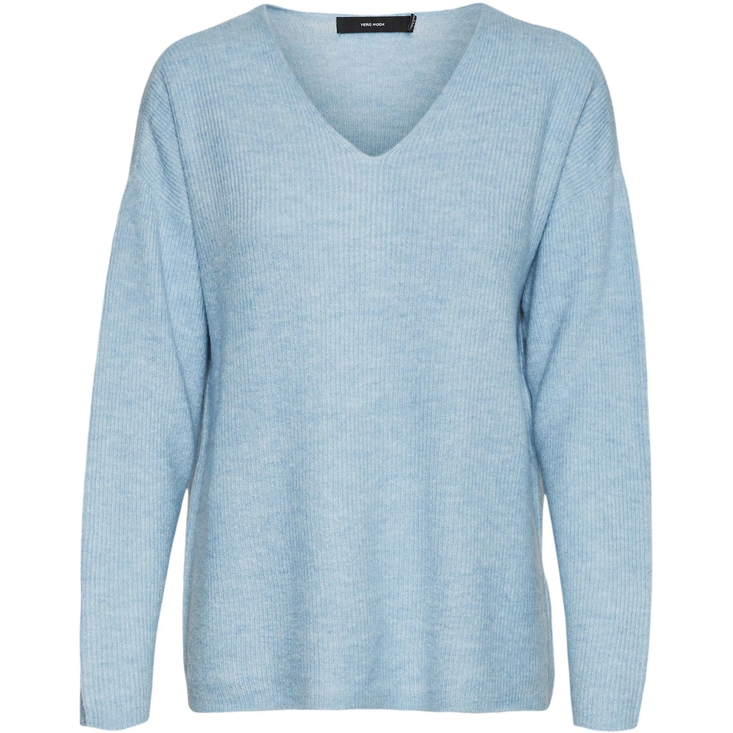Vero Moda 10233357 VMCREWLEFILE LS V-NEC Blau 842583 218595002 1 Vero Moda 10233357 VMCREWLEFILE LS V-NEC Blau 842583 218595002 1