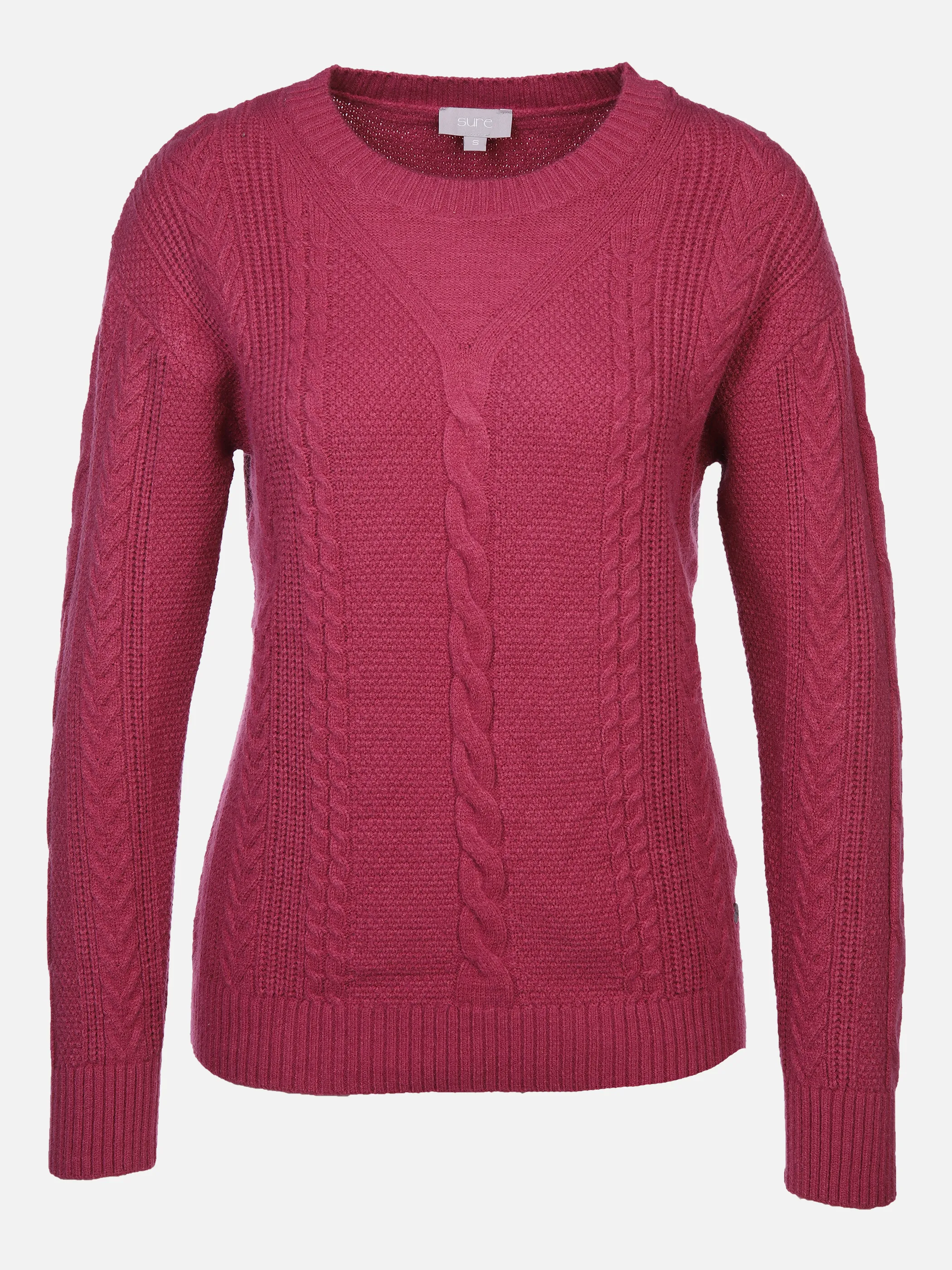 Sure Da-Strickpullover m.Zopfstrick Rosa 868569 TEEROSE 1