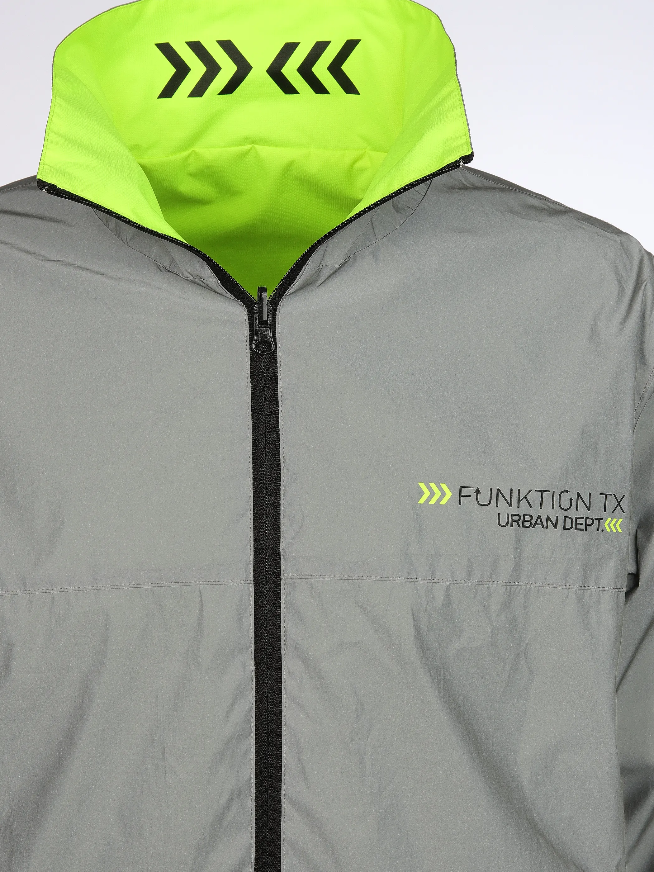 Worker He. Wendejacke reflective Grau 904666 SIL/GELB 5