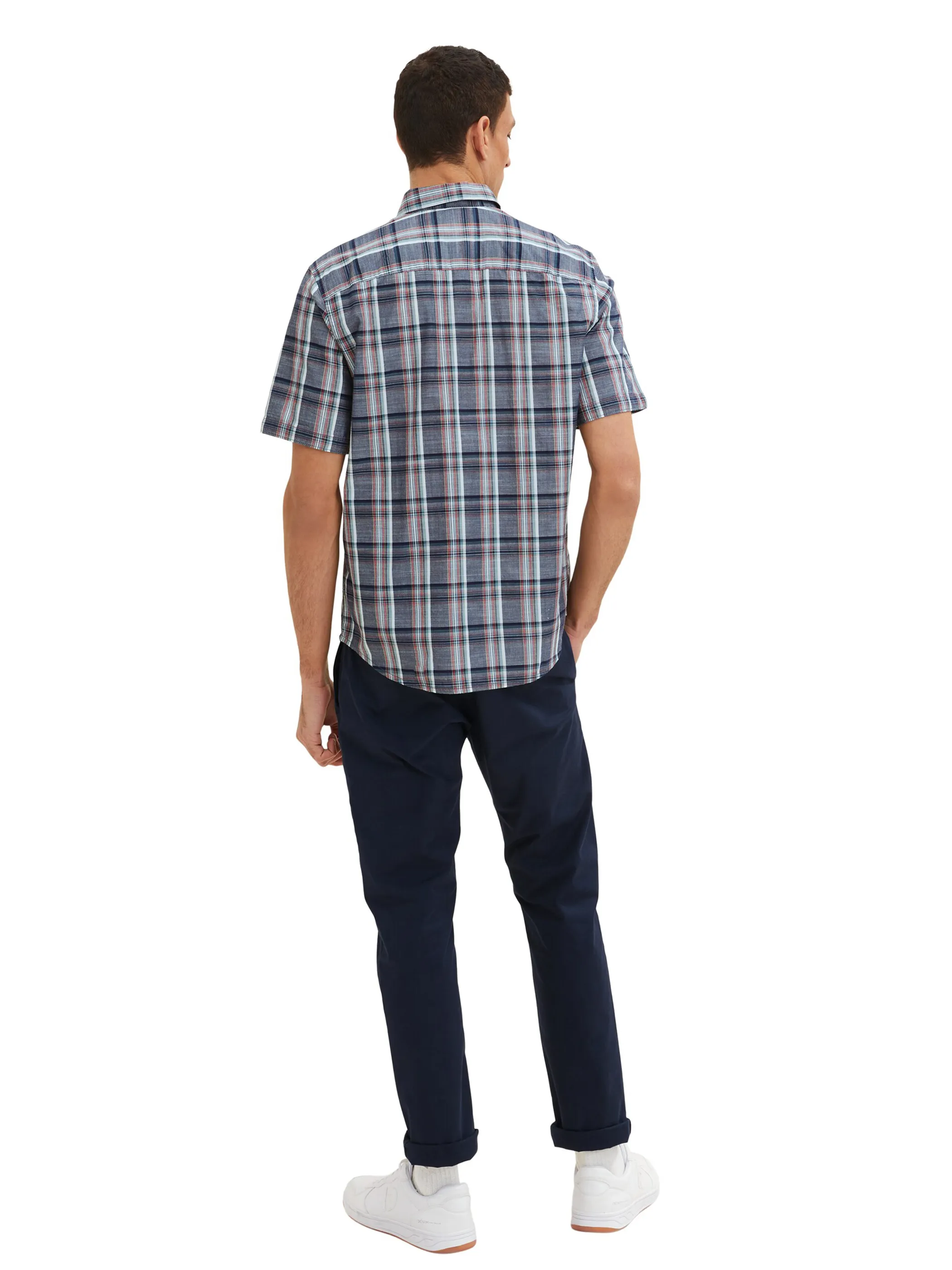 Tom Tailor 1037066 NOS checked slub shirt Marine 874955 31315 2 Tom Tailor 1037066 NOS checked slub shirt Marine 874955 31315 2
