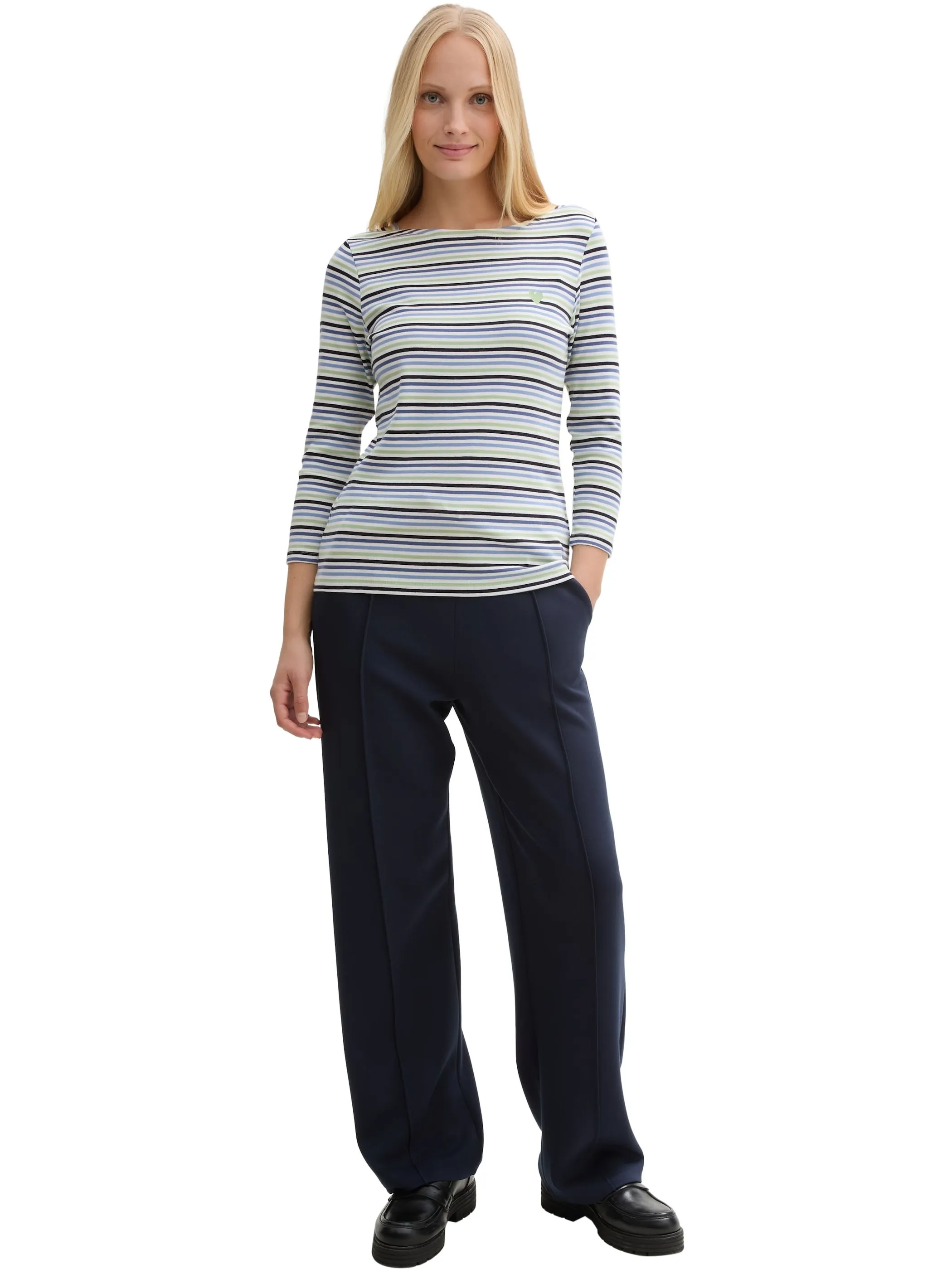Tom Tailor 1045535 NOS T-shirt striped longsleeve Blau 905958 37371 2