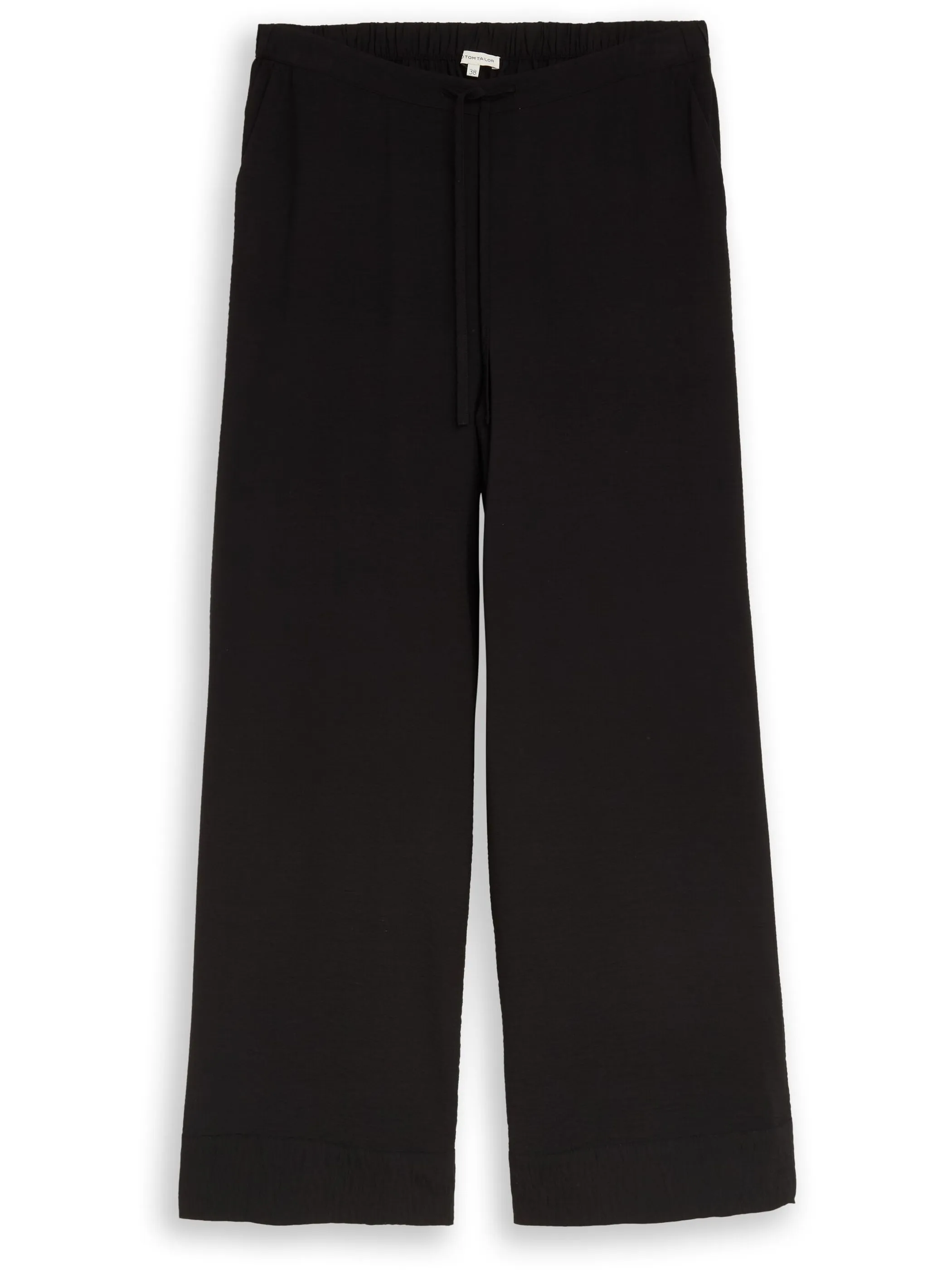 Tom Tailor 1051396 loose fit wide leg pants Schwarz 926008 14482 5