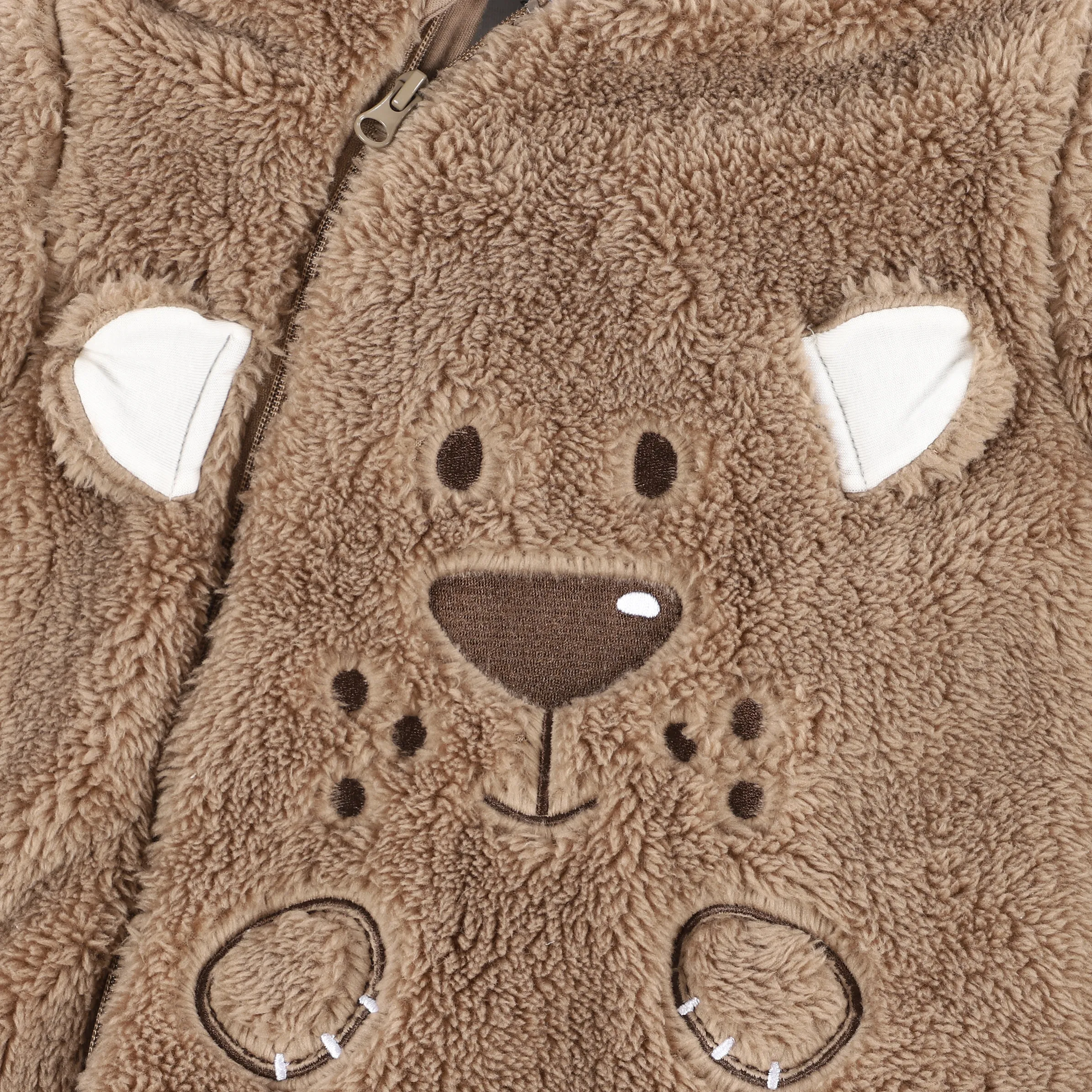 Bubble Gum BU Overall in braun mit Kapuze und Stickerei Braun 885352 BRAUN 3