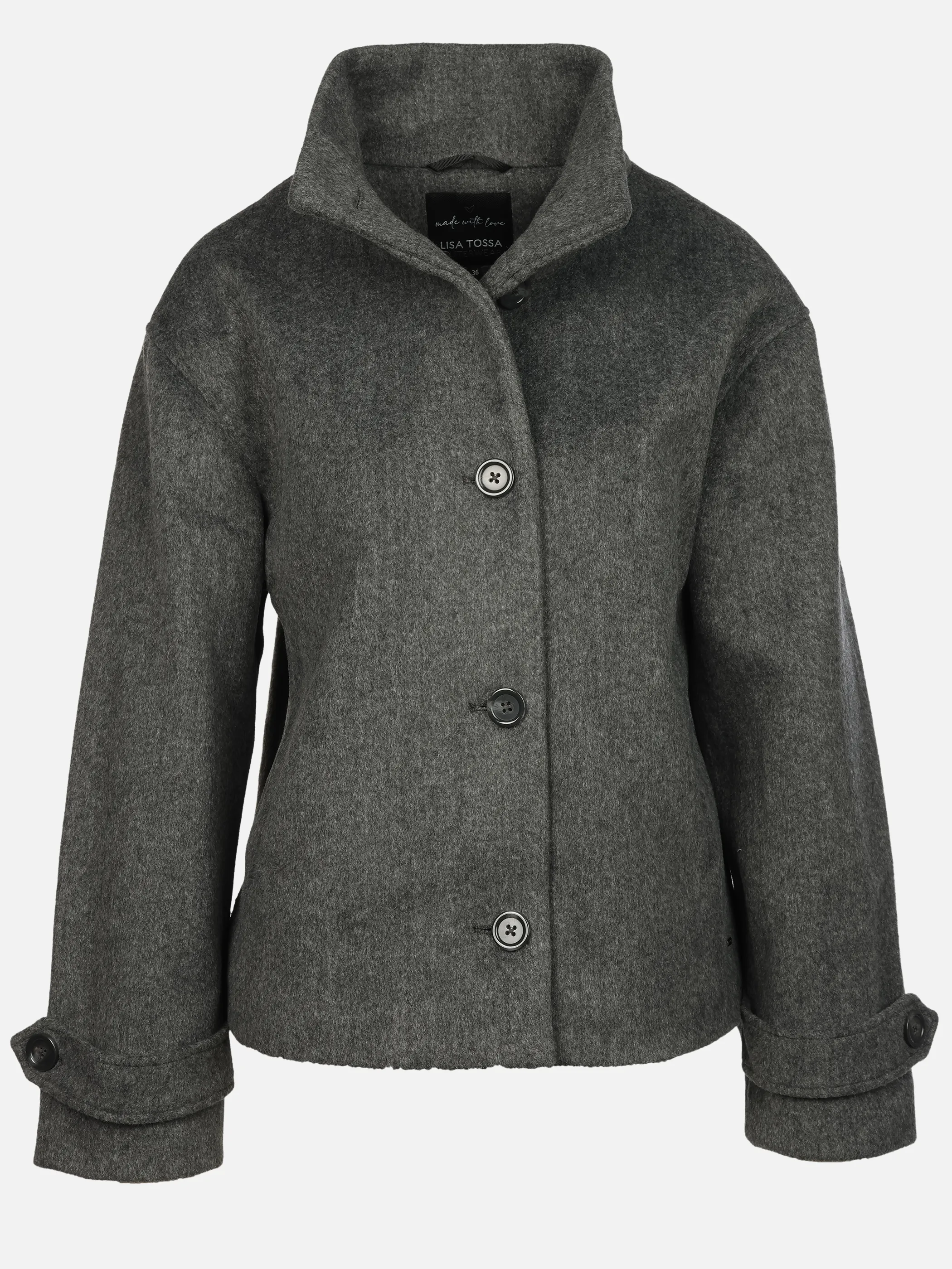 Lisa Tossa Da-Jacke m. Stehkragen Grau 929149 GREY 1