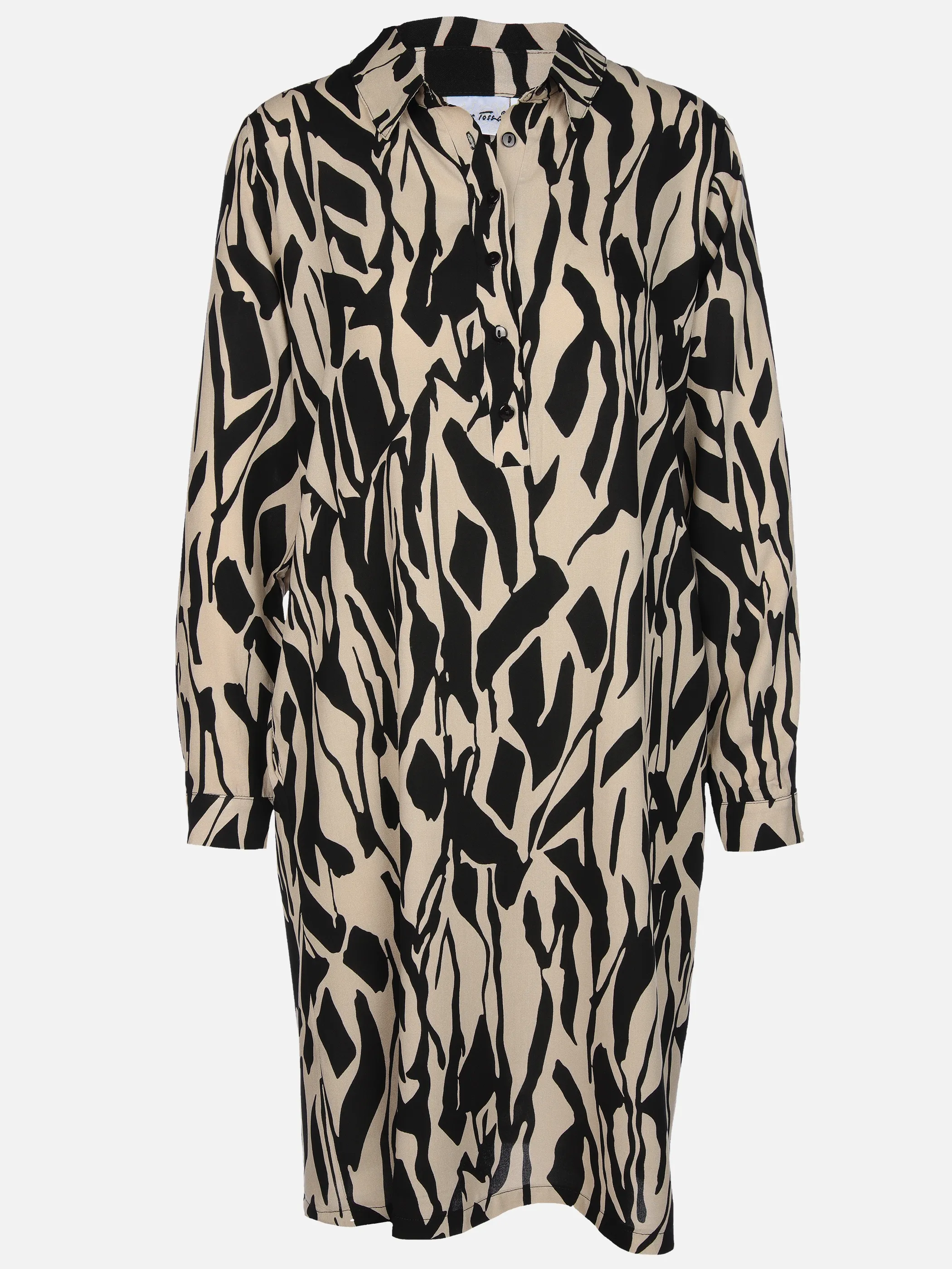 Lisa Tossa Da-Kleid m. Alloverprint Schwarz 909153 SW/BE 1