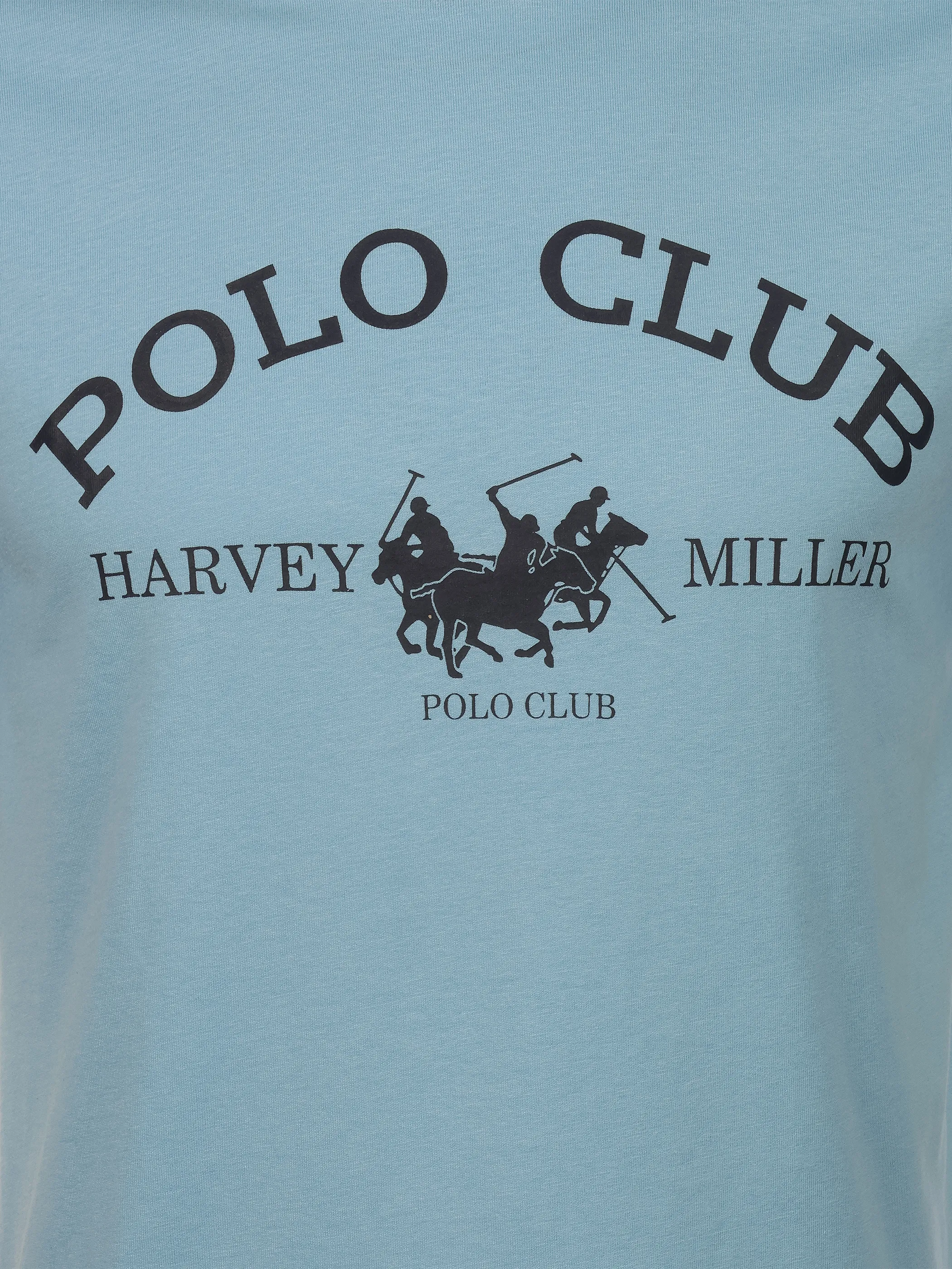Harvey Miller He. T-Shirt 1/2 Arm Logo HRM44 Blau 926263 LIGHT BLUE 3