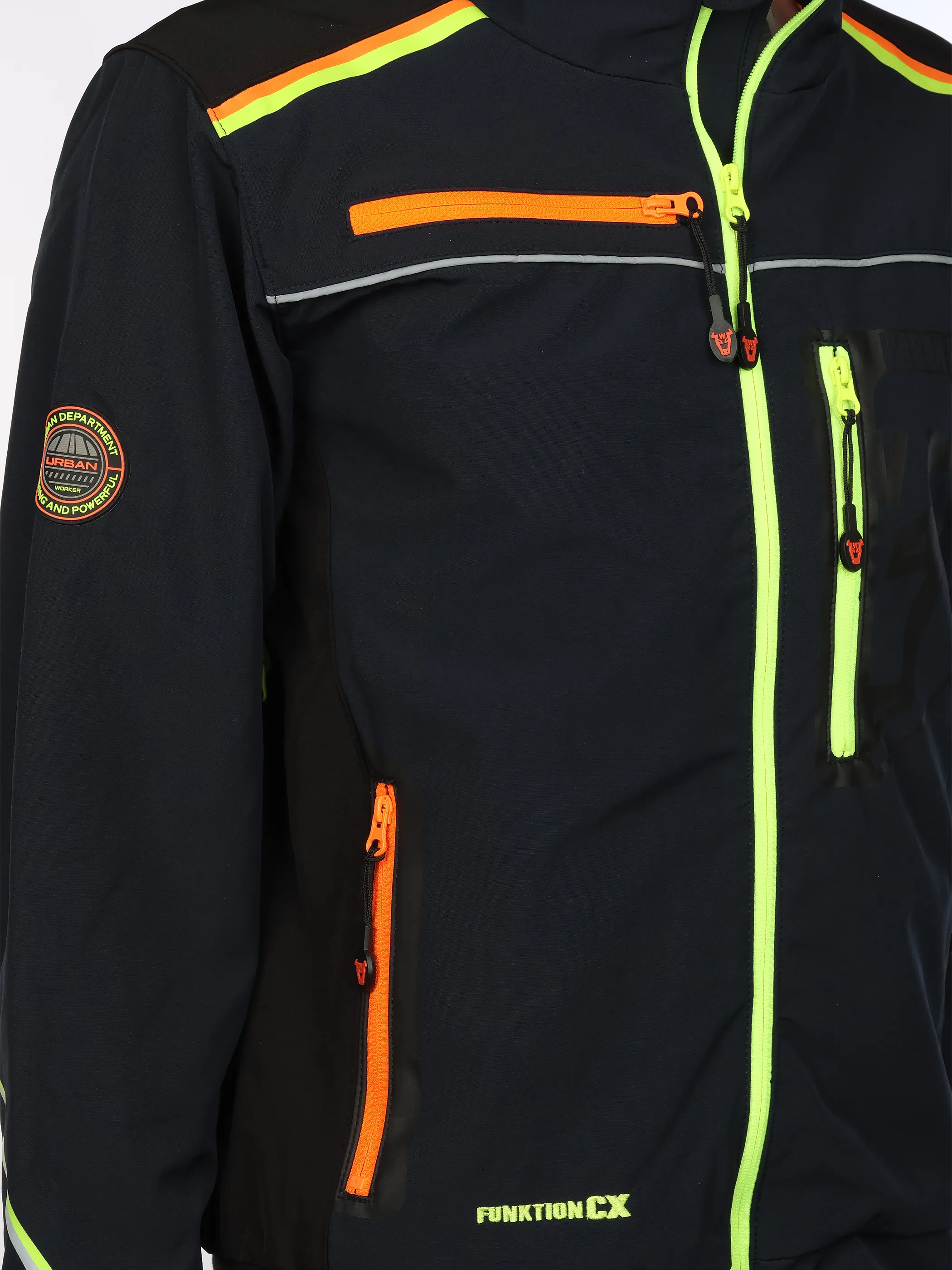 Worker He. Softshellblouson NEON reflective Marine 898410 NAVY2 4