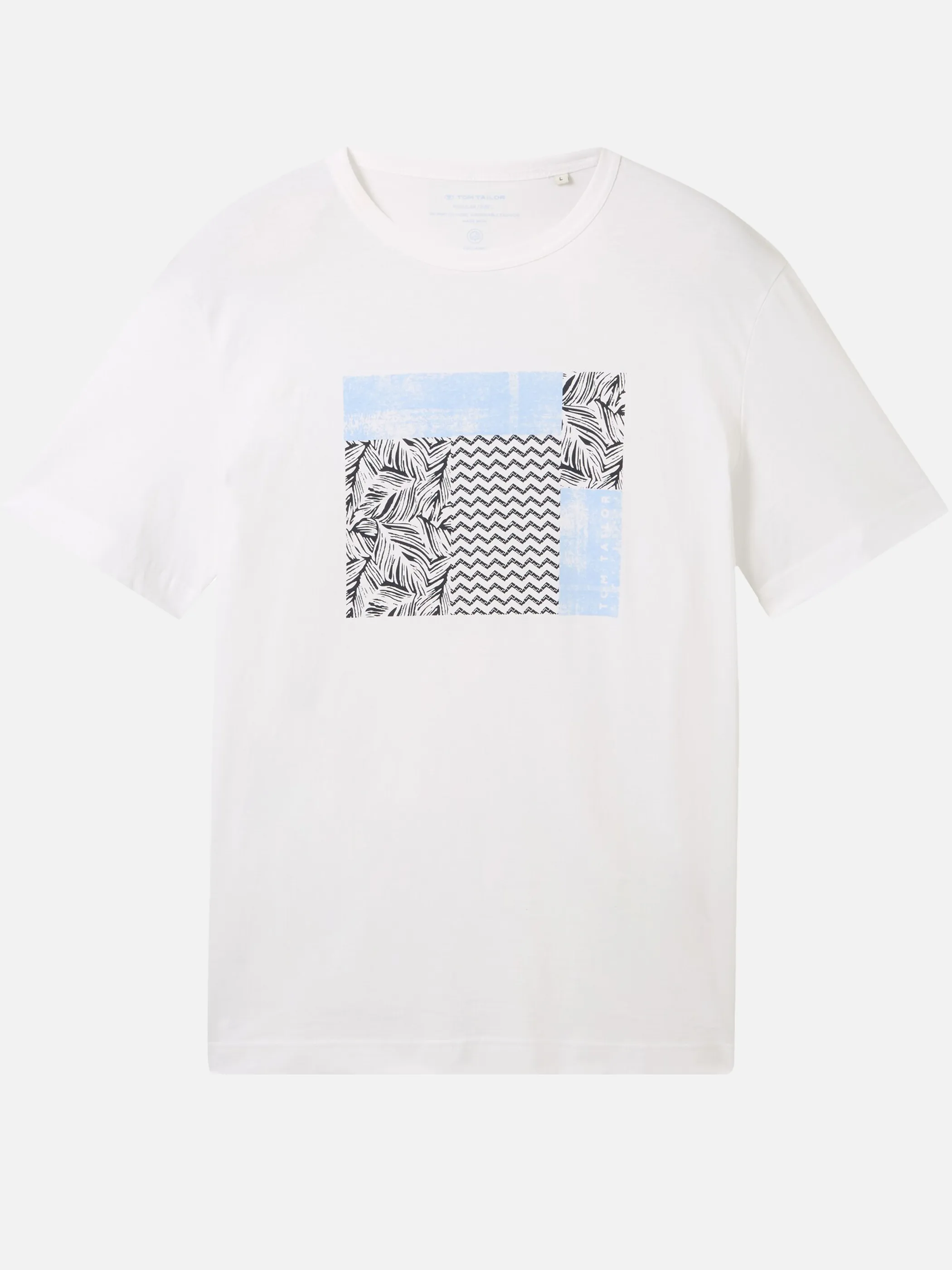 Tom Tailor 1041793 printed t-shirt Weiß 895690 20000 1