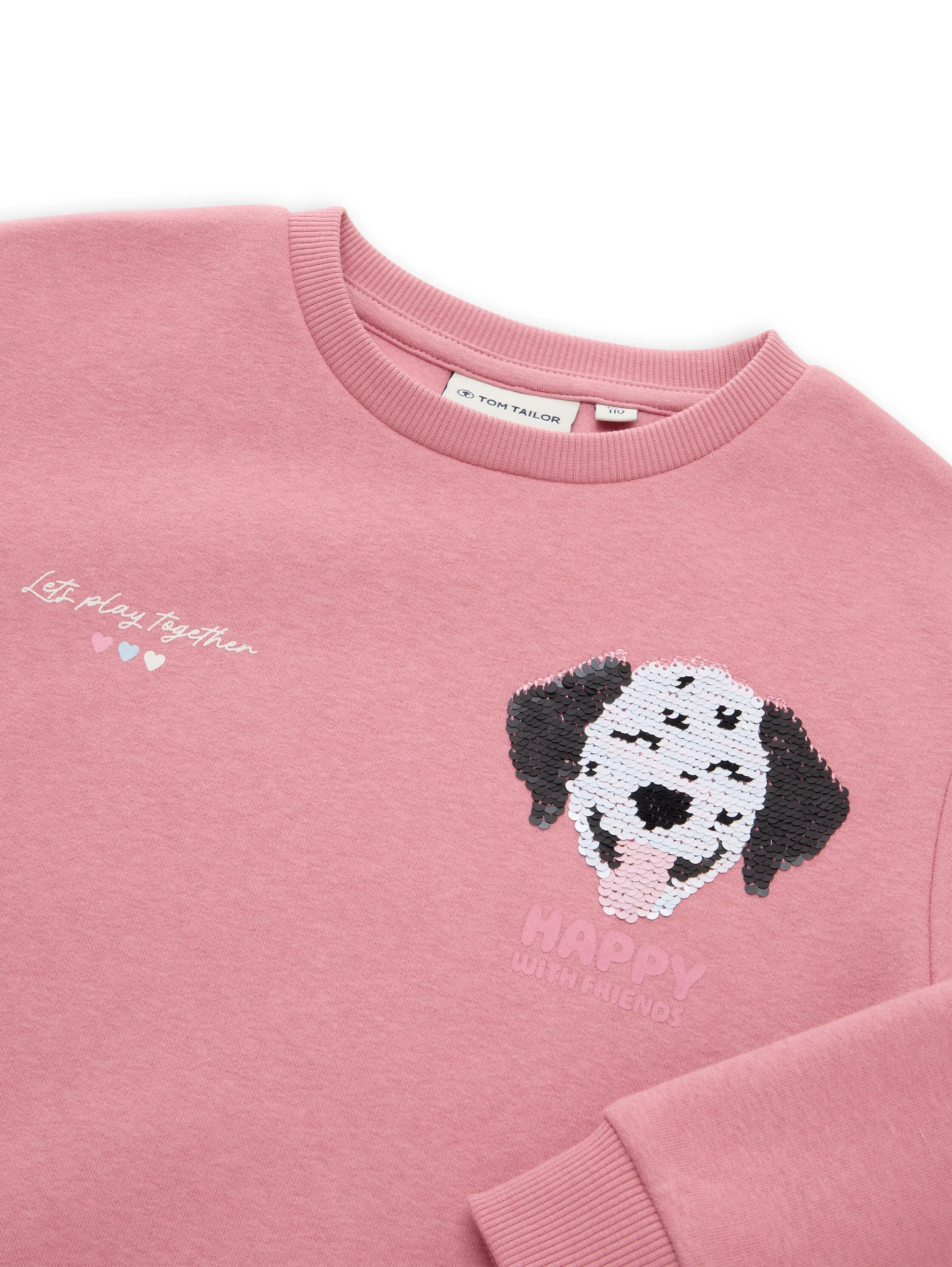 Tom Tailor 1051734 special artwork sweatshirt Rosa 934414 40577 3