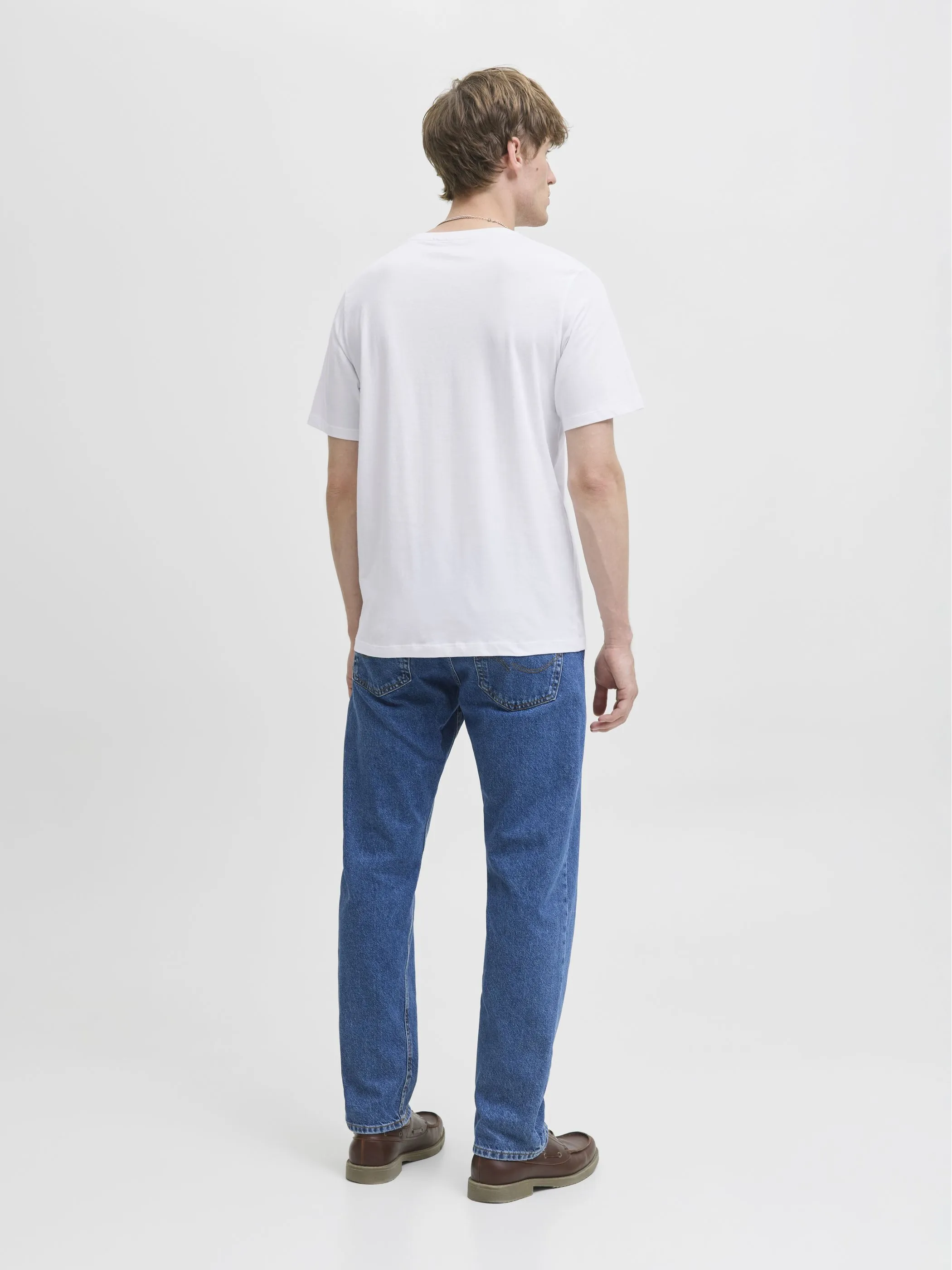 Jack Jones 12278523 JJGEPLAS TEE SS CREW Weiß 913158 178074 2