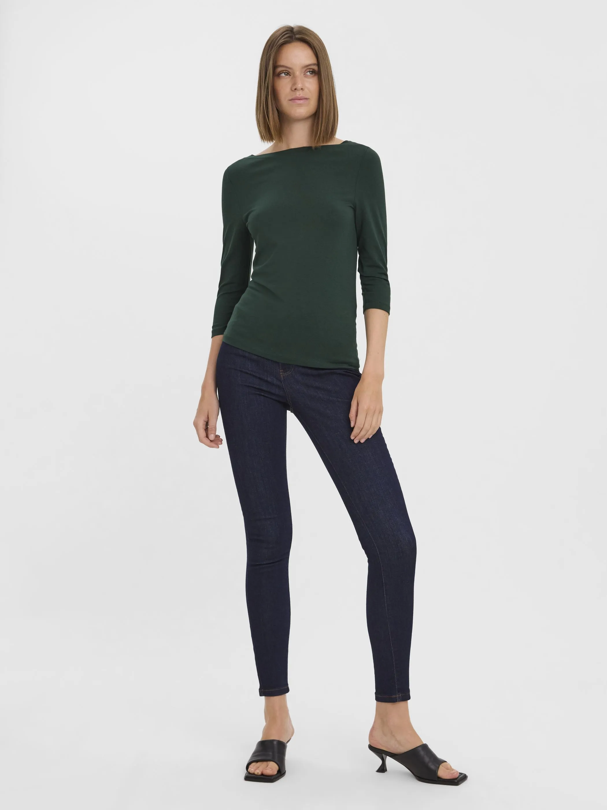 Vero Moda 10274133 VMPANDA MODAL 3/4 TOP Grün 866193 197452 4