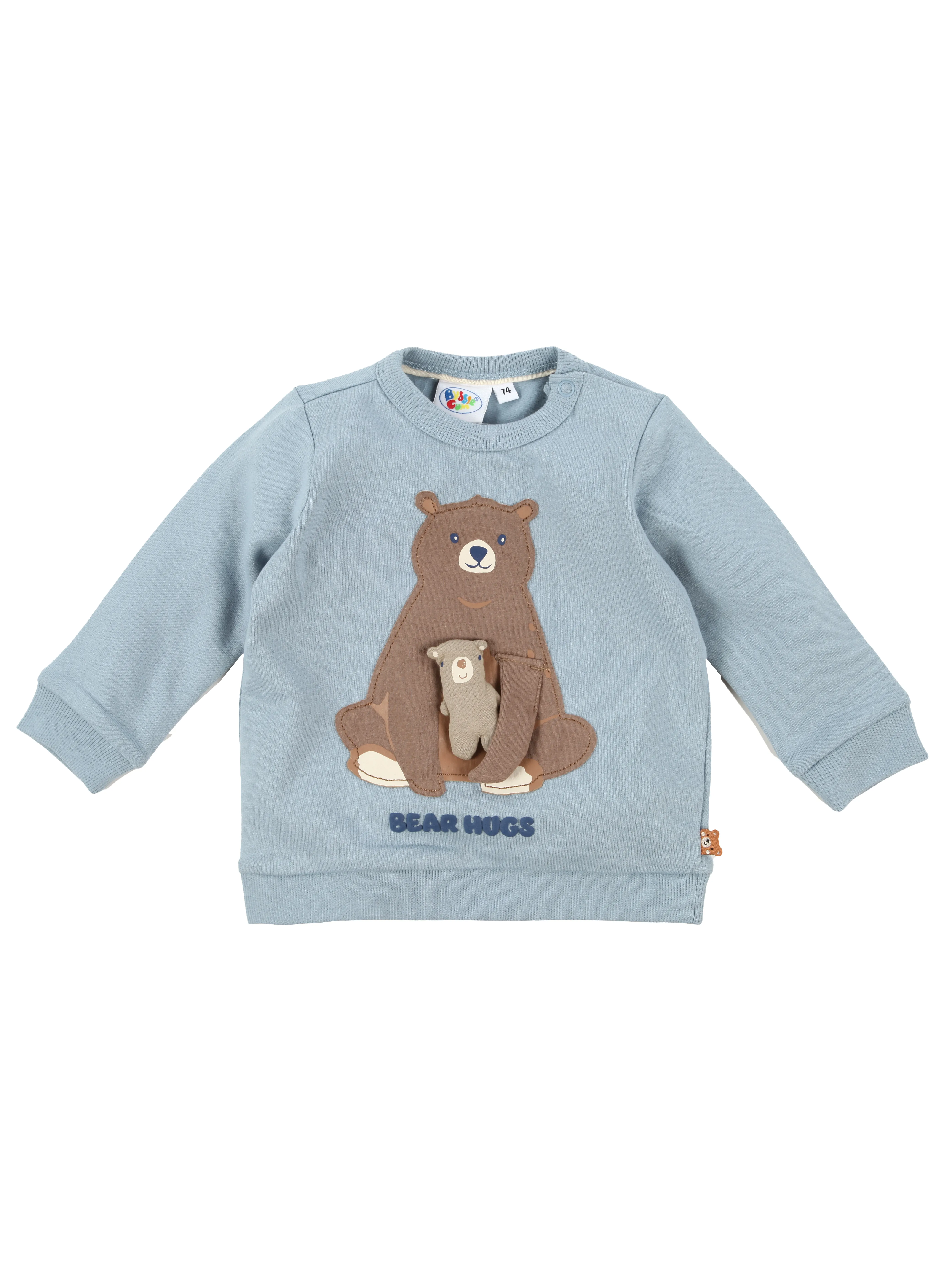 Bubble Gum BJ Sweatshirt mit Bären Applikation in blau Blau 899442 BLAU 1