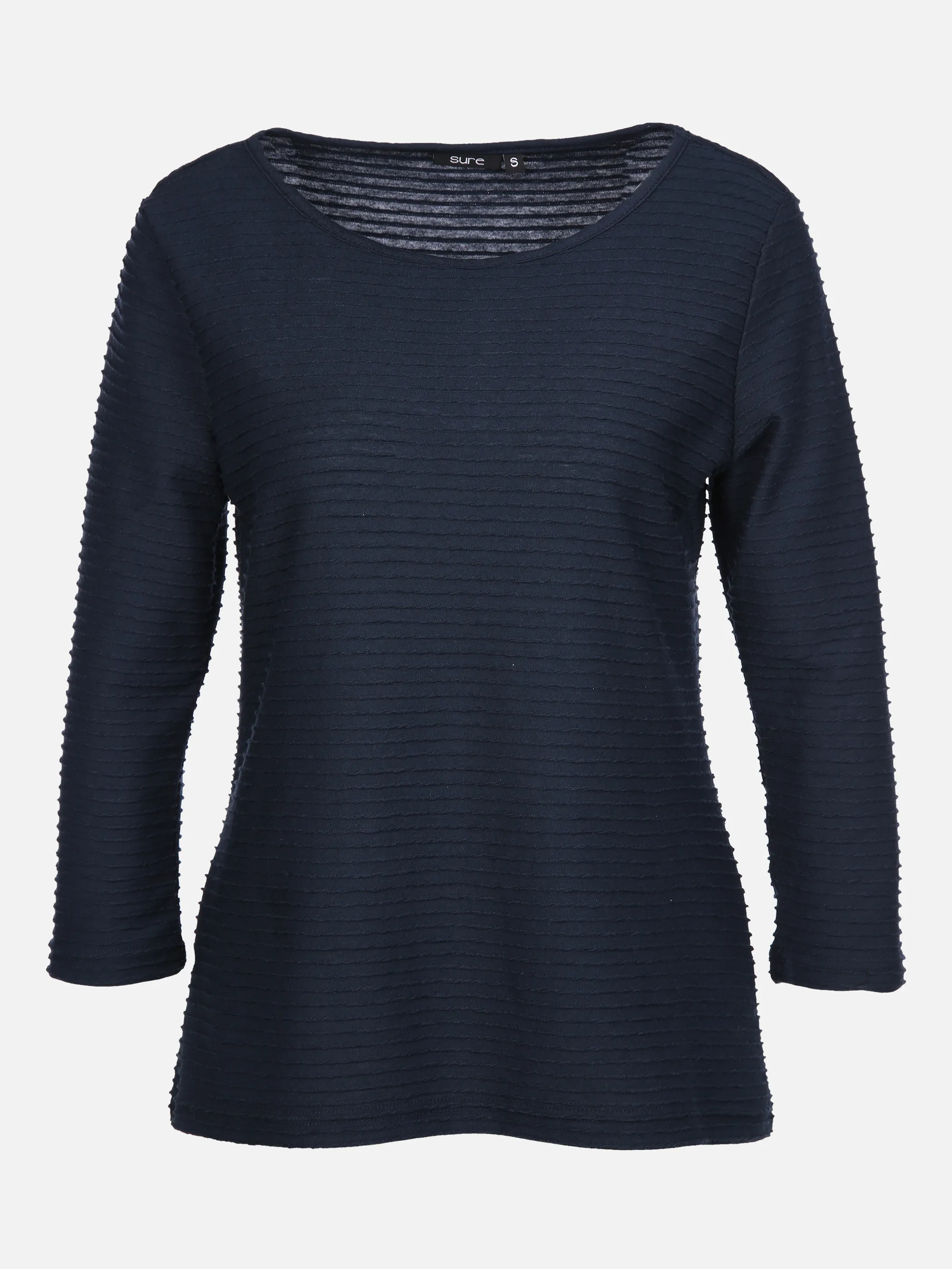Sure Da-Struktur-Shirt 3/4 Arm Blau 858014 MARINE 1