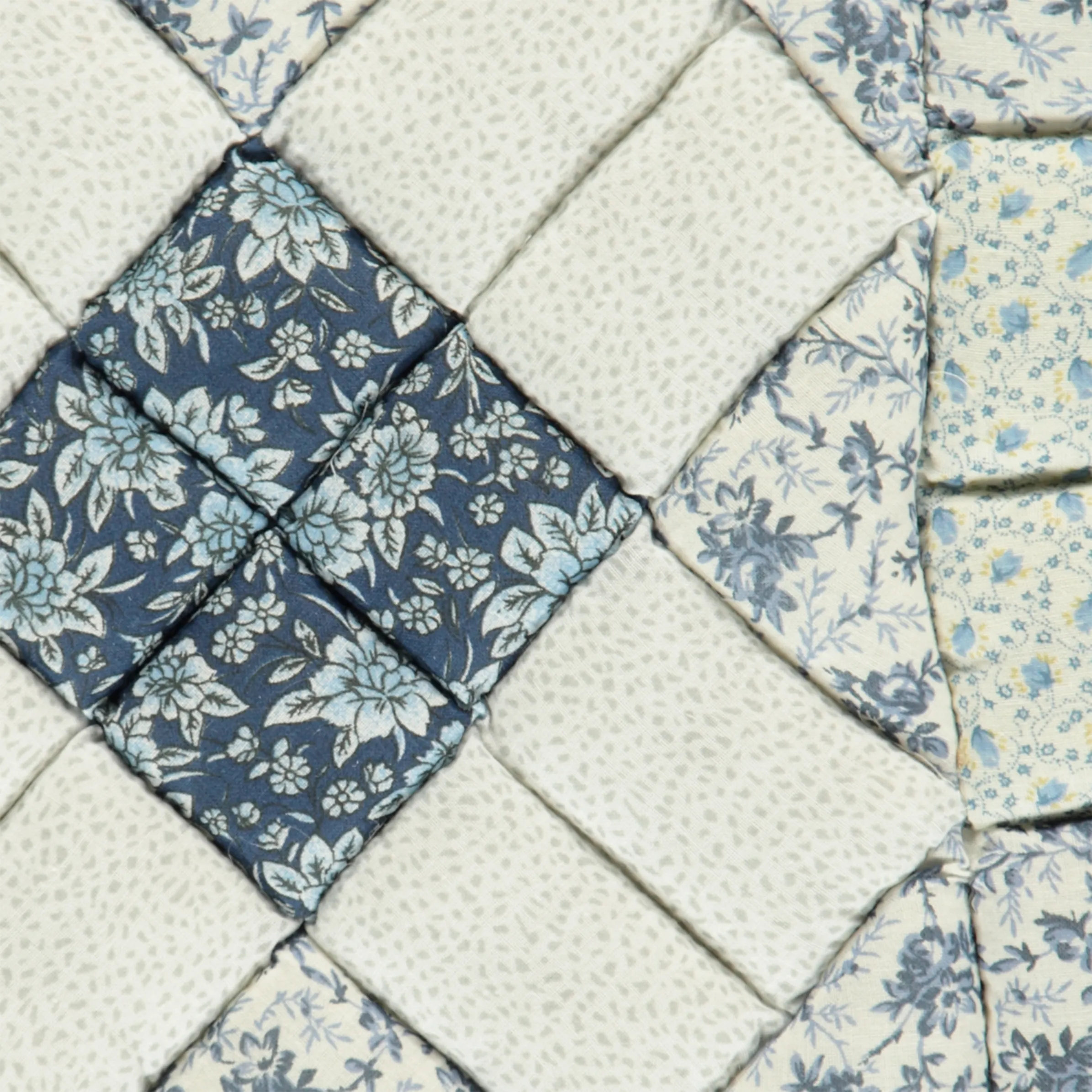 Patchwork Kissen 40x40cm Blau 591108 DESIGN 4 3 Patchwork Kissen 40x40cm Blau 591108 DESIGN 4 3