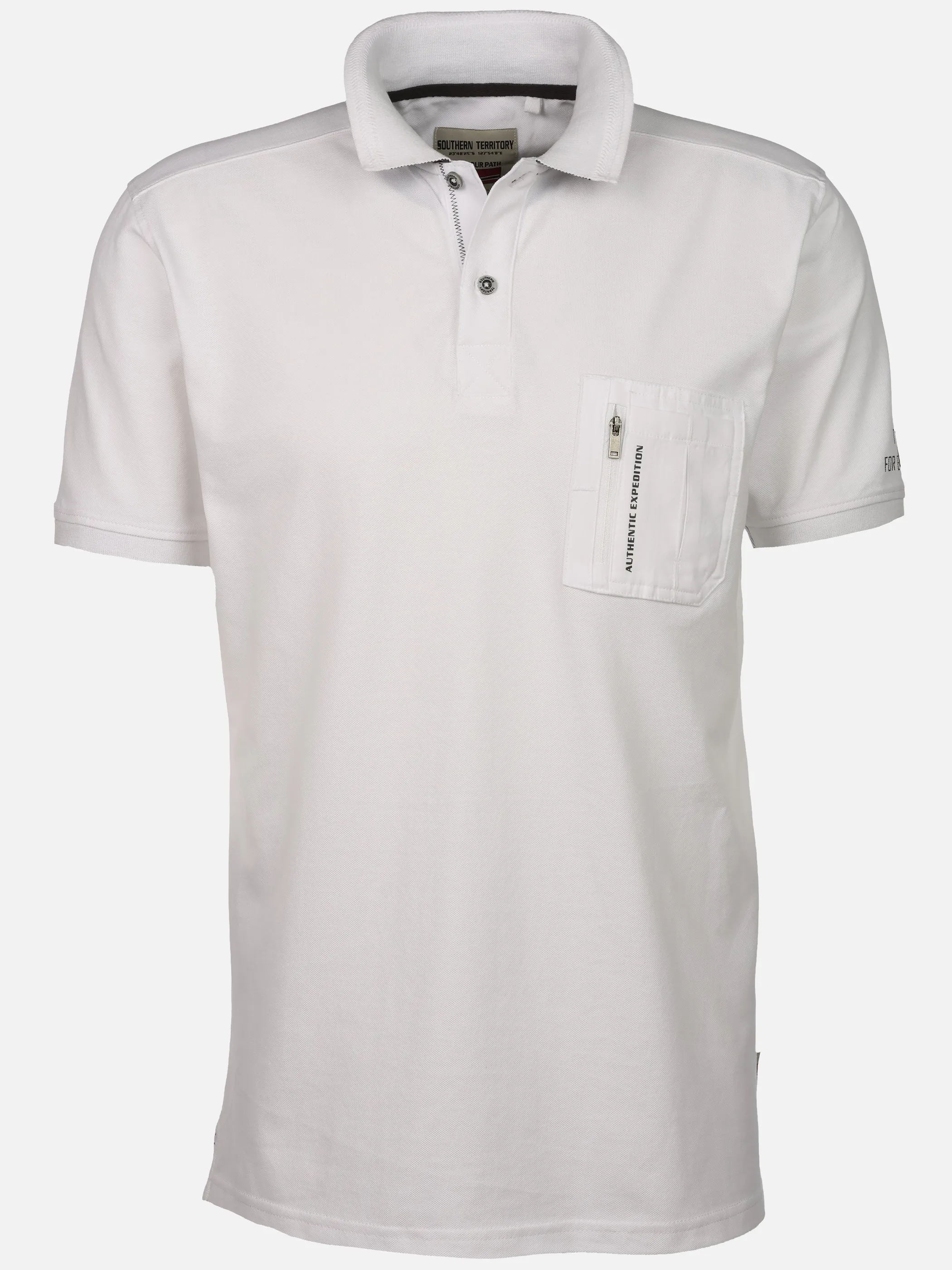 Southern Territory He. Poloshirt 1/2 Arm chestpoc Weiß 924831 WHITE 1