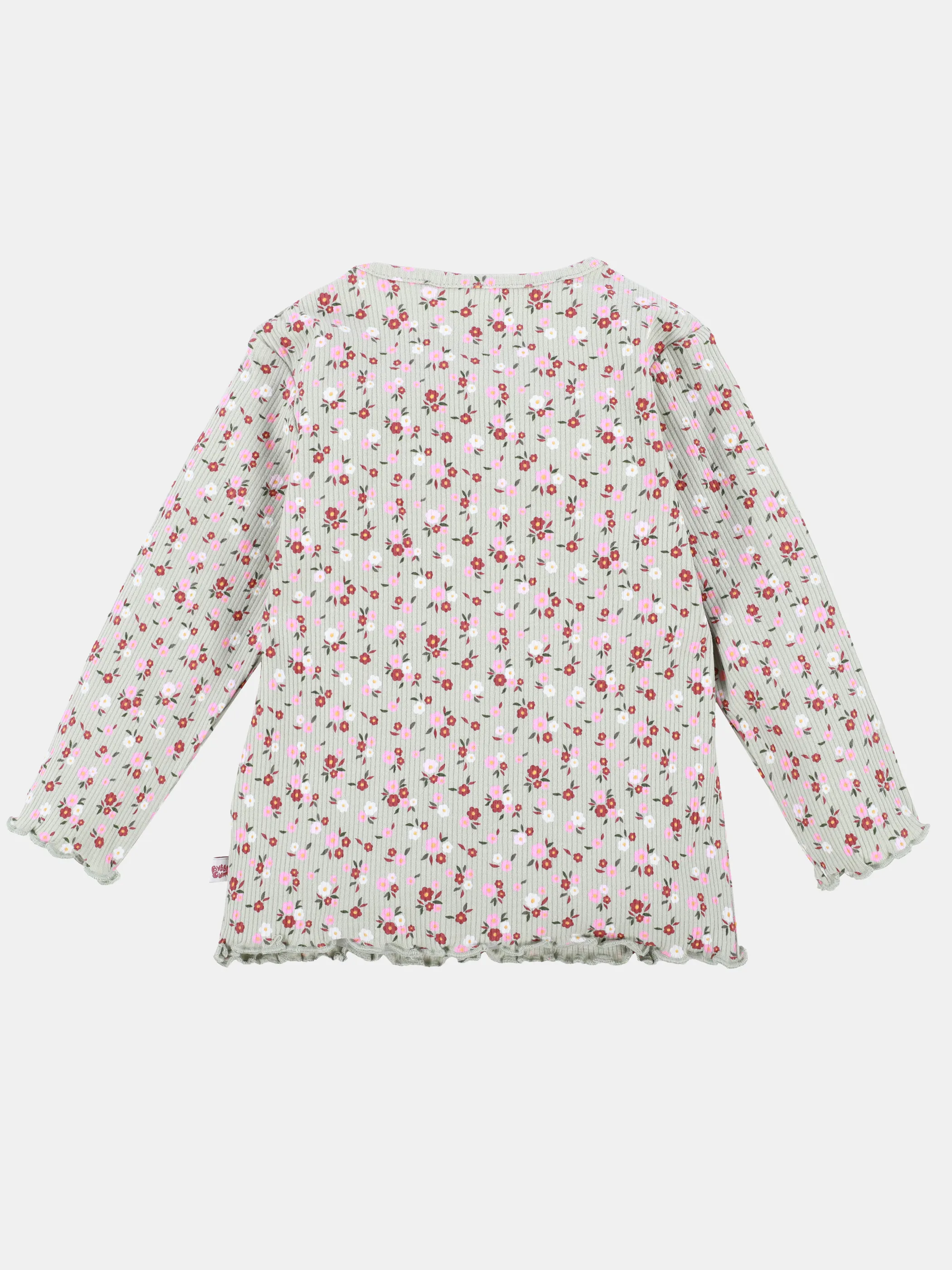Bubble Gum BM Longsleeve mit Blumen AOP in grün Grau 899441 GRÜN 2
