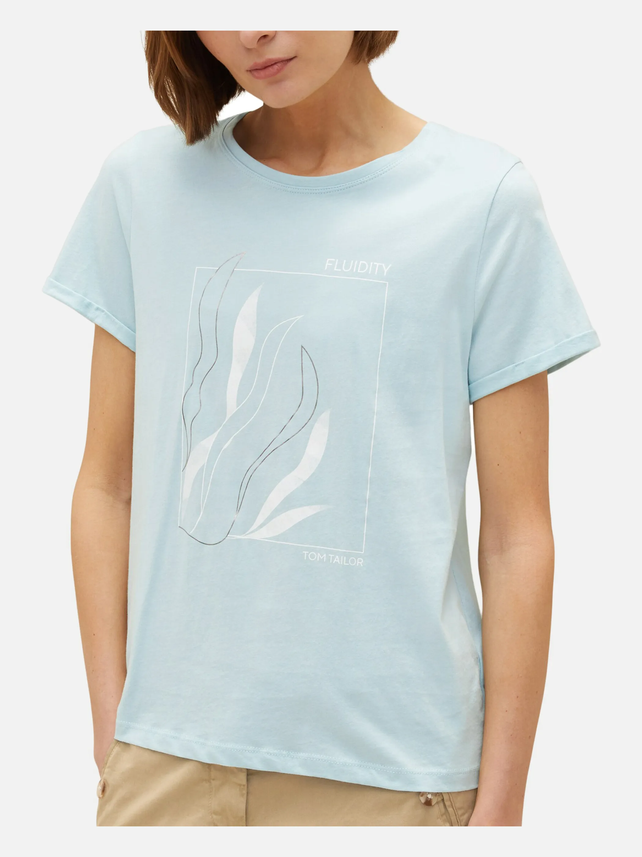 Tom Tailor 1035470 T-shirt frontprint Türkis 874879 30463 3 Tom Tailor 1035470 T-shirt frontprint Türkis 874879 30463 3