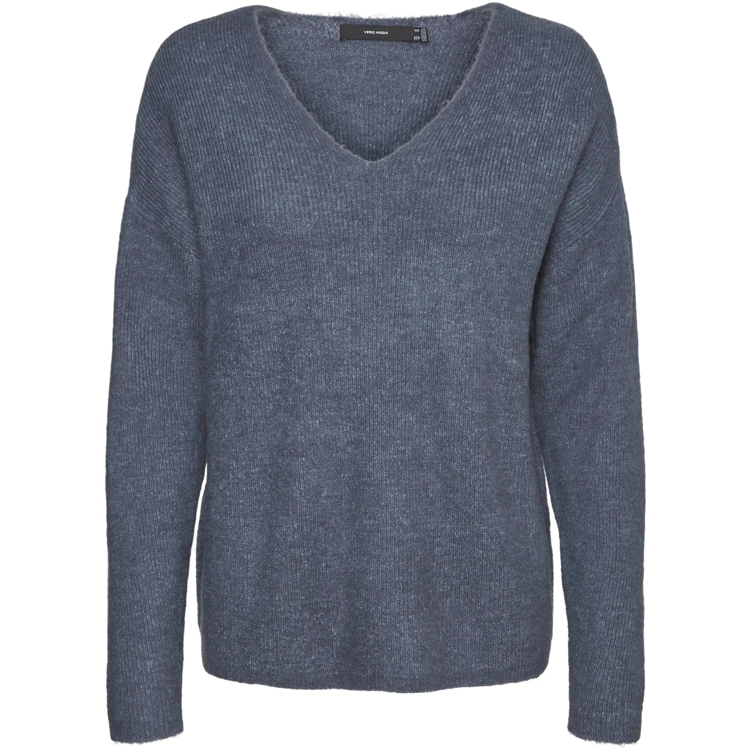 Vero Moda 10233357 VMCREWLEFILE LS V-NEC Grau 842583 186318002 1 Vero Moda 10233357 VMCREWLEFILE LS V-NEC Grau 842583 186318002 1