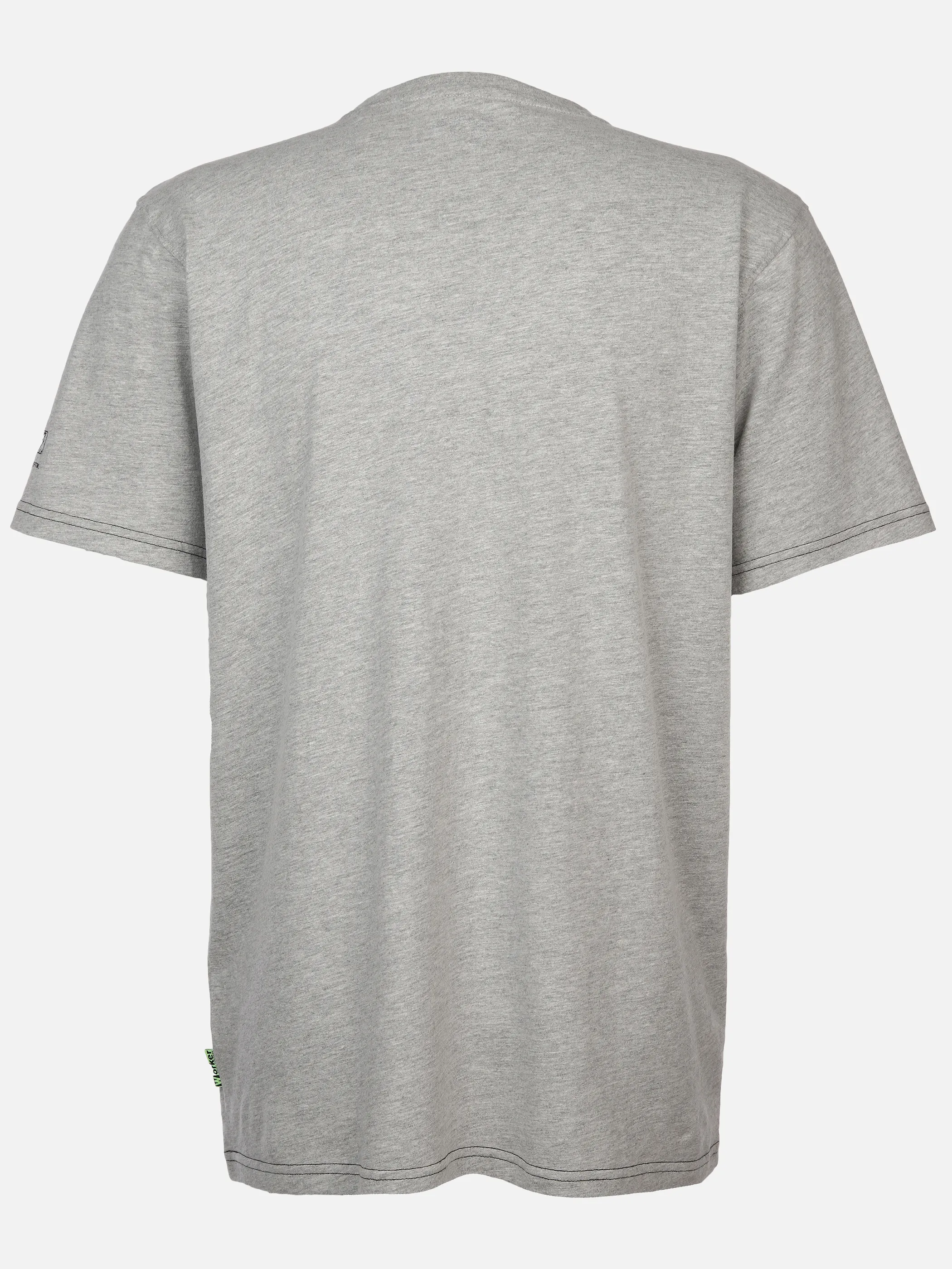 Worker He. T-Shirt 1/2 Arm Sprüche Grau 899545 SILVER MEL 2