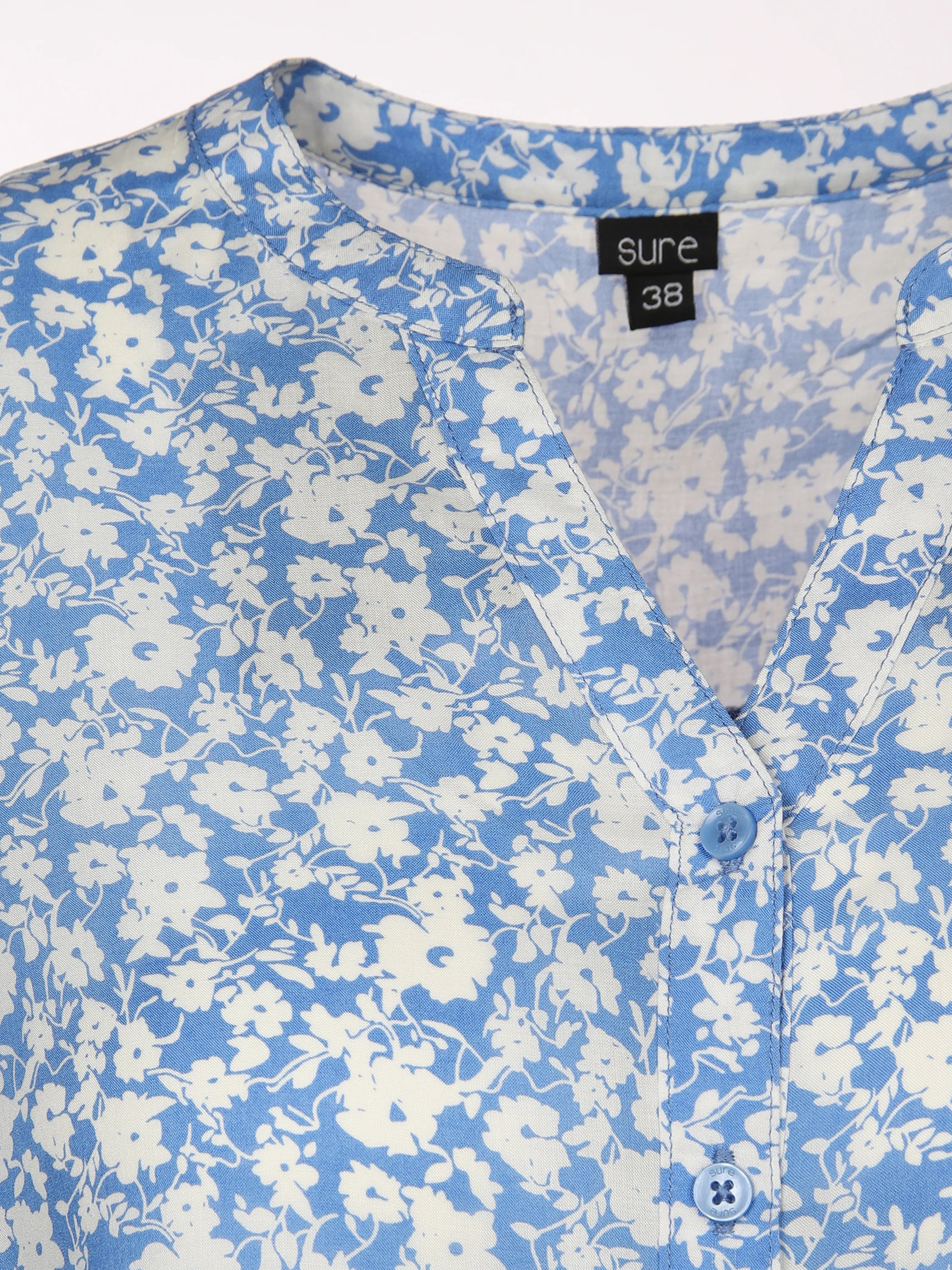Sure Da-Halbarm Bluse m. Alloverpri Blau 876769 HELLBLAU 3 Sure Da-Halbarm Bluse m. Alloverpri Blau 876769 HELLBLAU 3