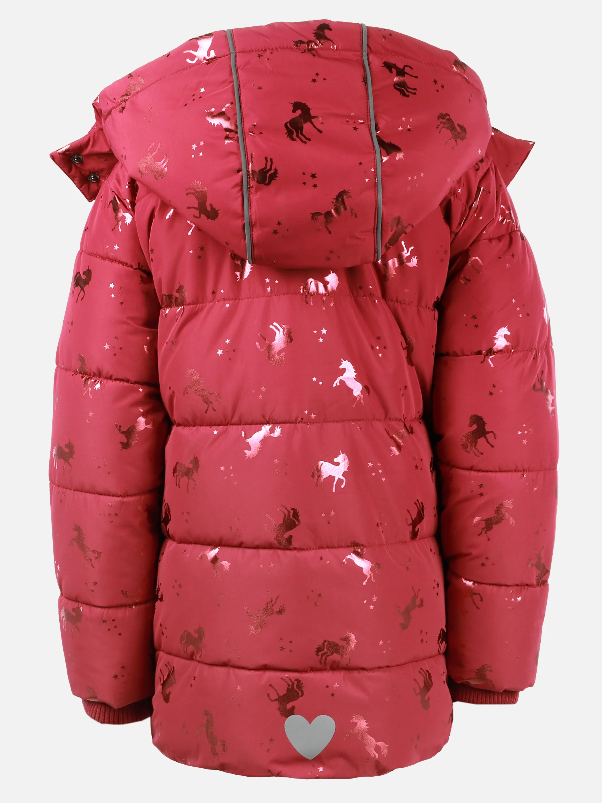 One Way KM Jacke mit Pferde AOP in lila Rot 929988 RED256 3