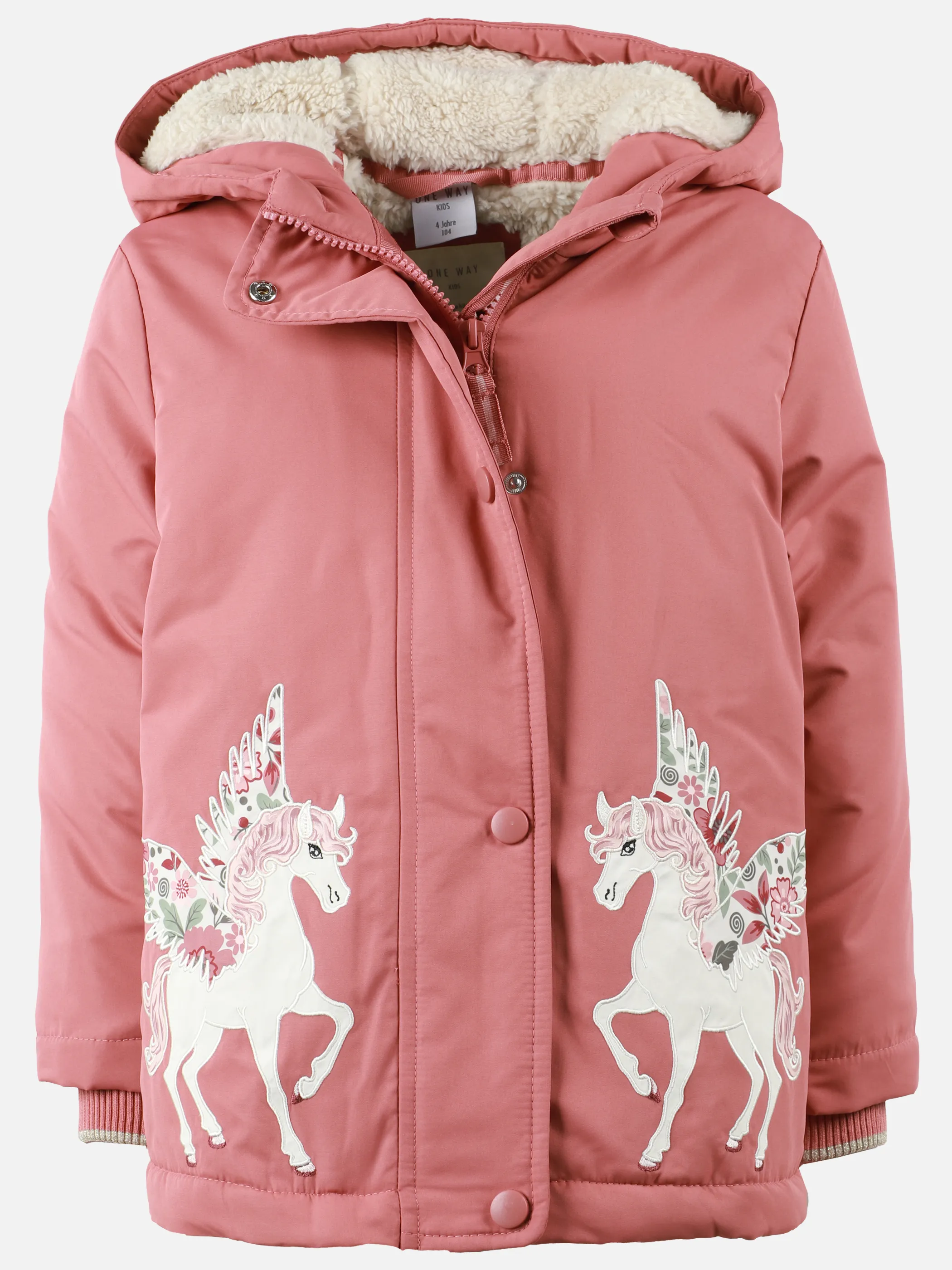 One Way KM Jacke mit Einhorn Print in rose Rosa 913606 ROSÉ 1