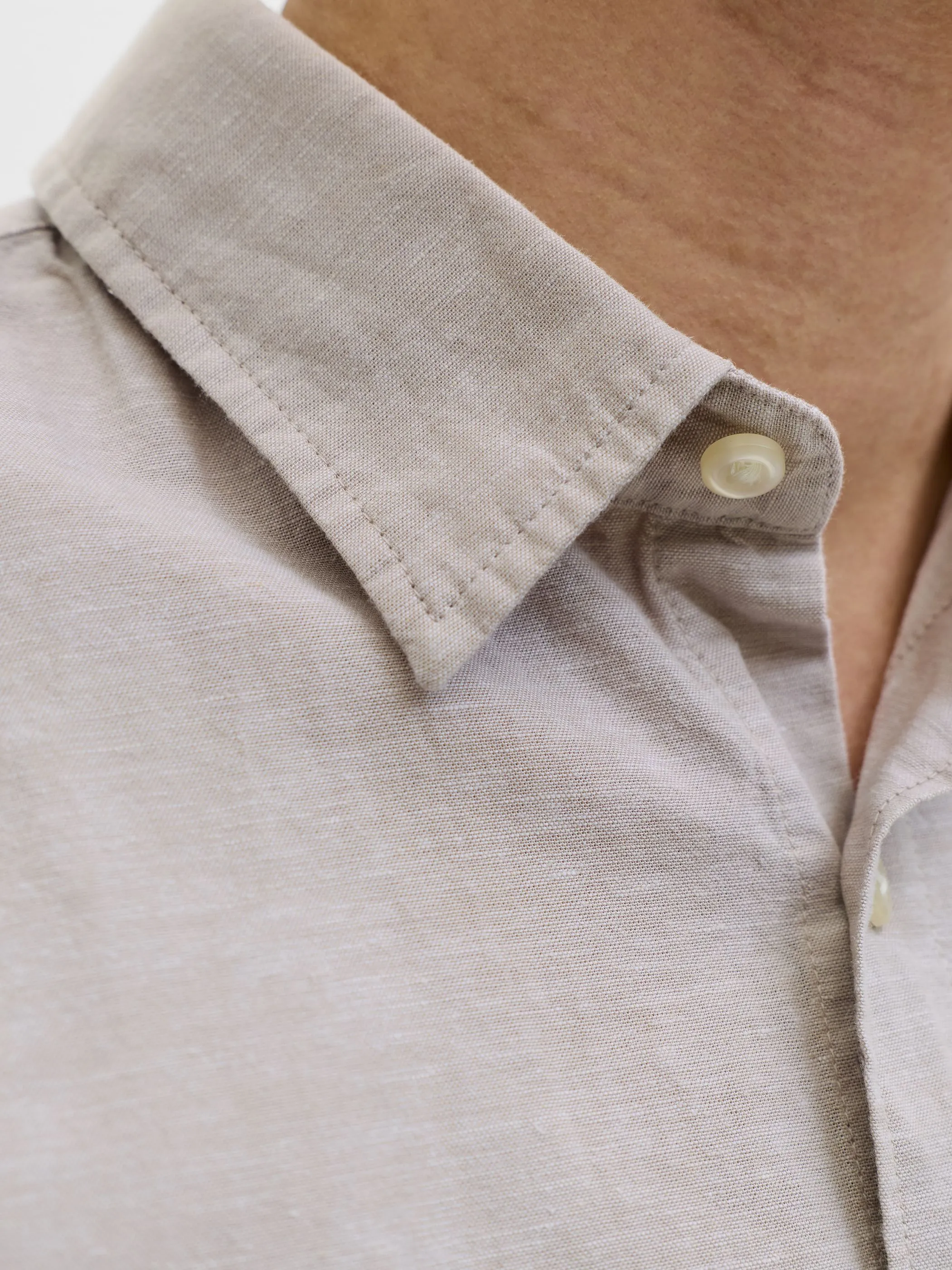 Jack Jones 12288595 JJEBREEZE LINEN BLEND Braun 920935 175966 3