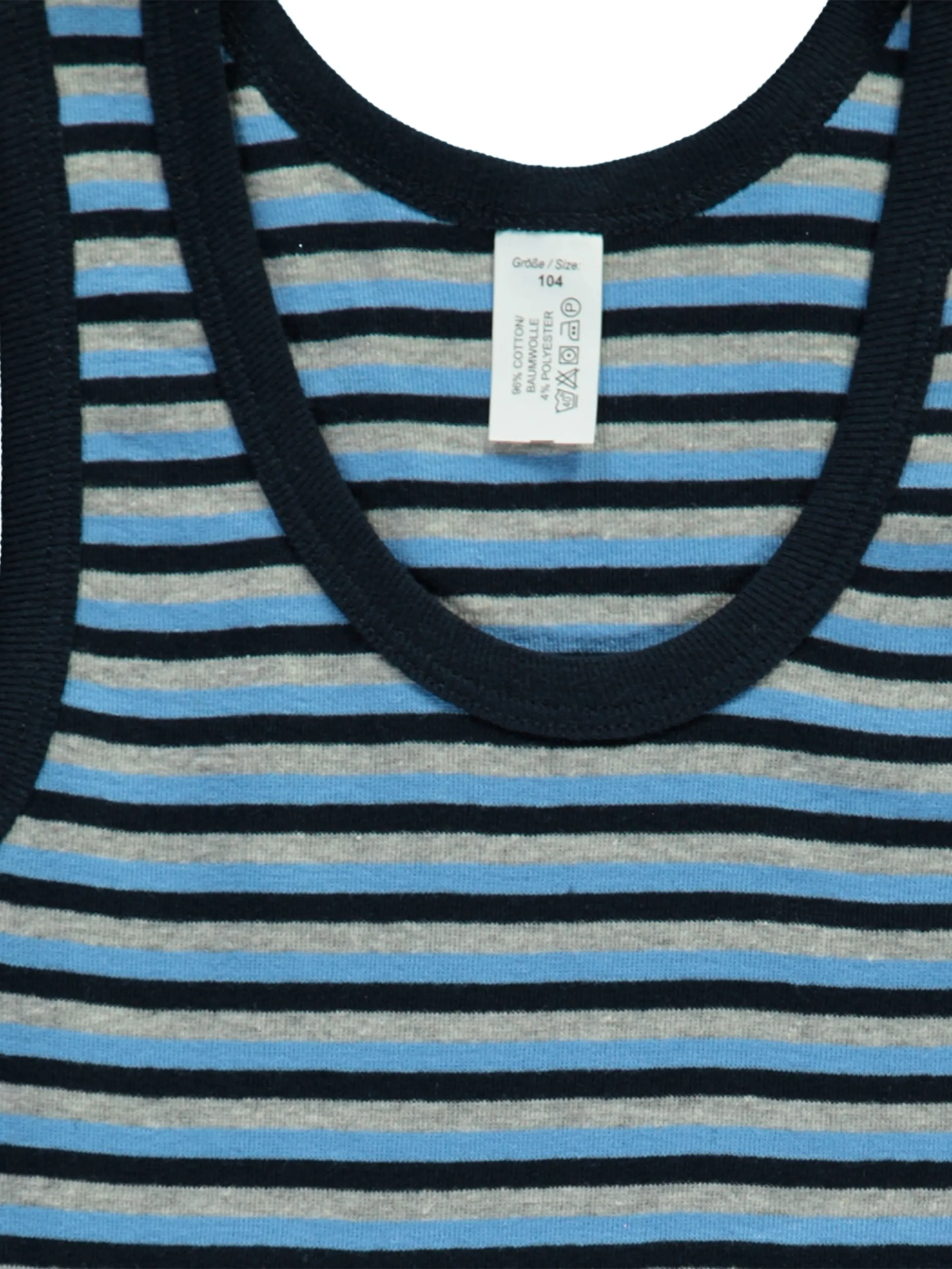 Stop + Go Kn-Unterhemd 3er Pack Blau 798109 BLAU 3 Stop + Go Kn-Unterhemd 3er Pack Blau 798109 BLAU 3