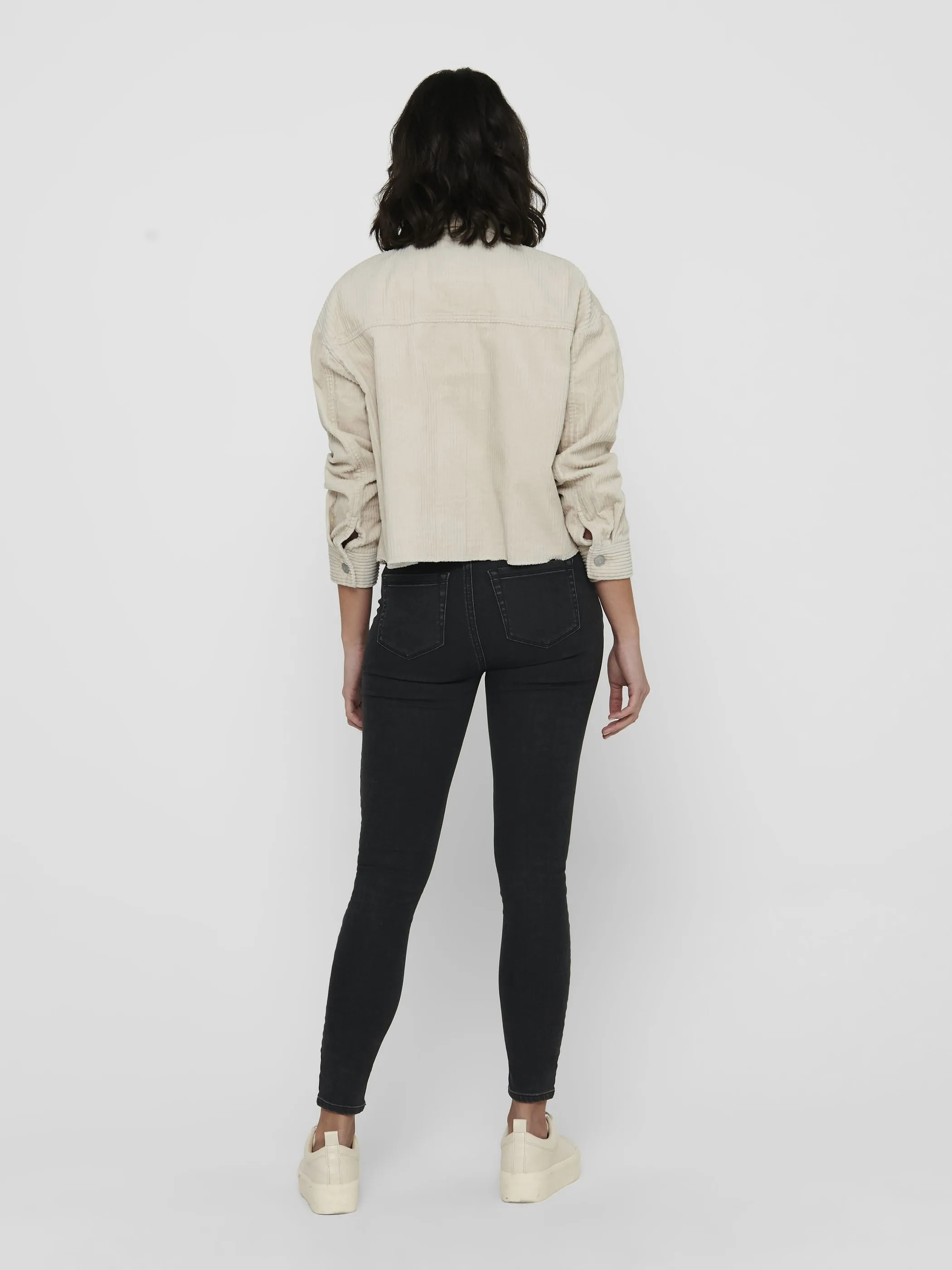 Only 15222456 ONLMARINA-ENY LIFE L/S CORD JACKET Beige 913013 189959 2