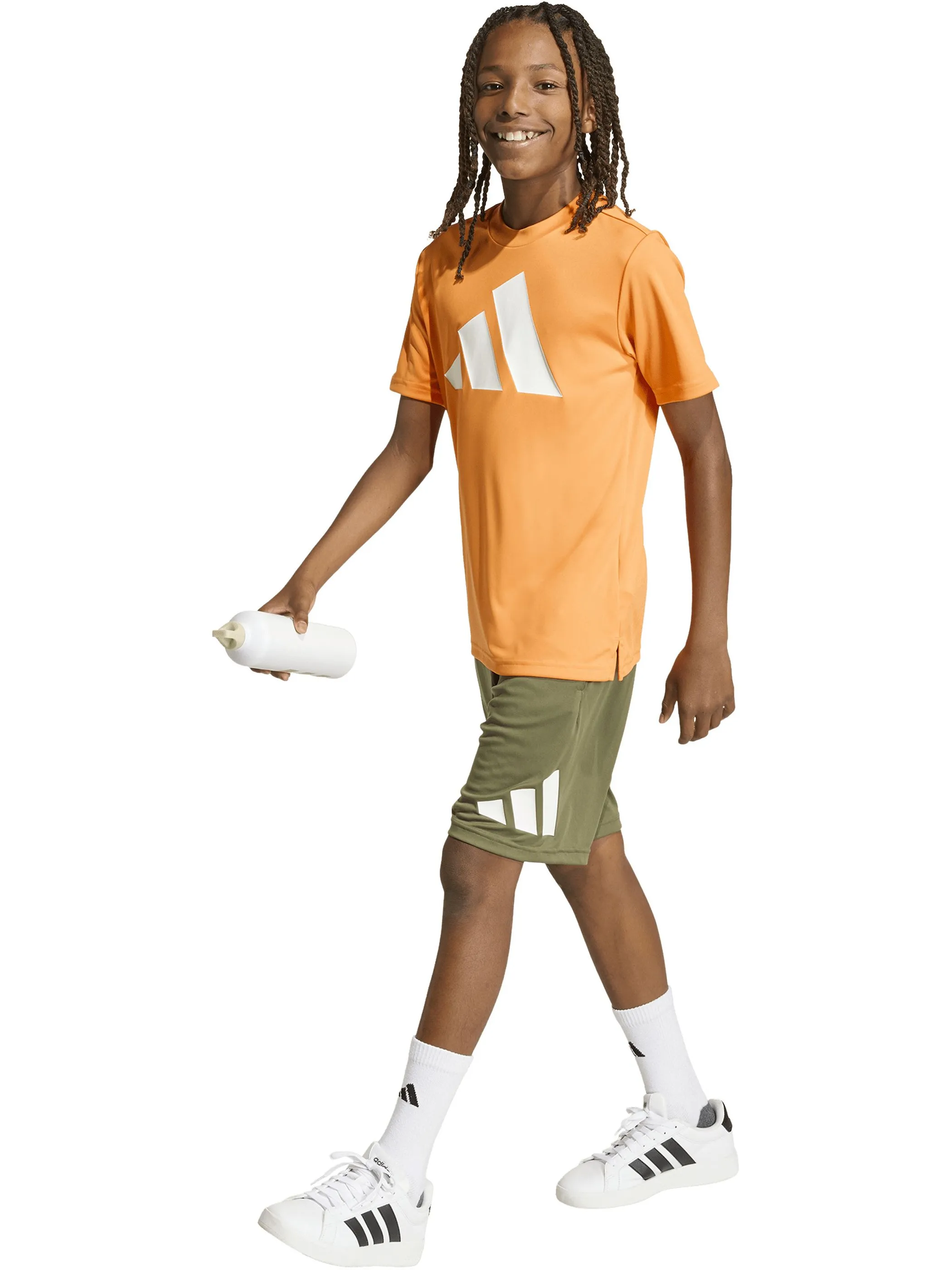 Adidas KB6808 TB-T-Shirt TRAIN ESS BL Orange 923747 000 4