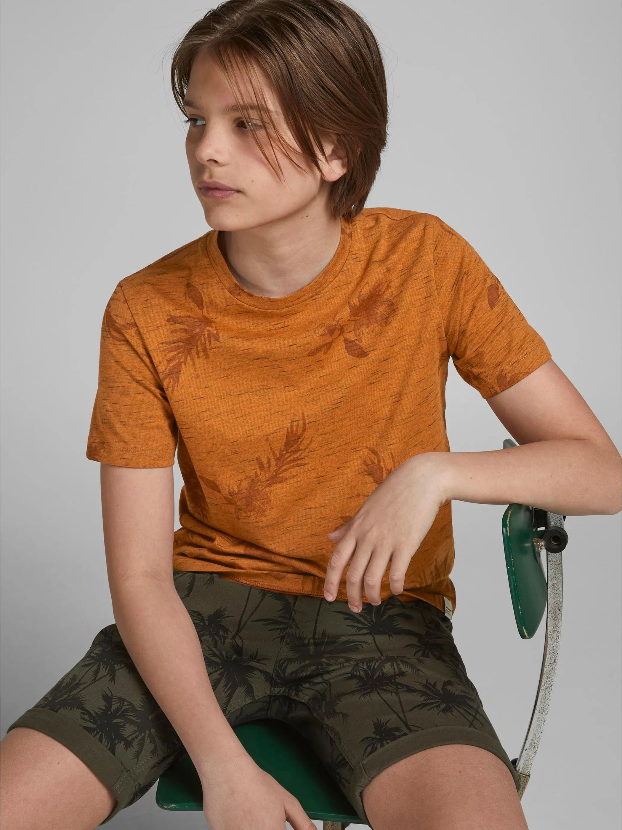 Jack&Jones Junior 12189027 JORCALI AOP TEE SS CR Orange 852256 176785001 5 Jack&Jones Junior 12189027 JORCALI AOP TEE SS CR Orange 852256 176785001 5