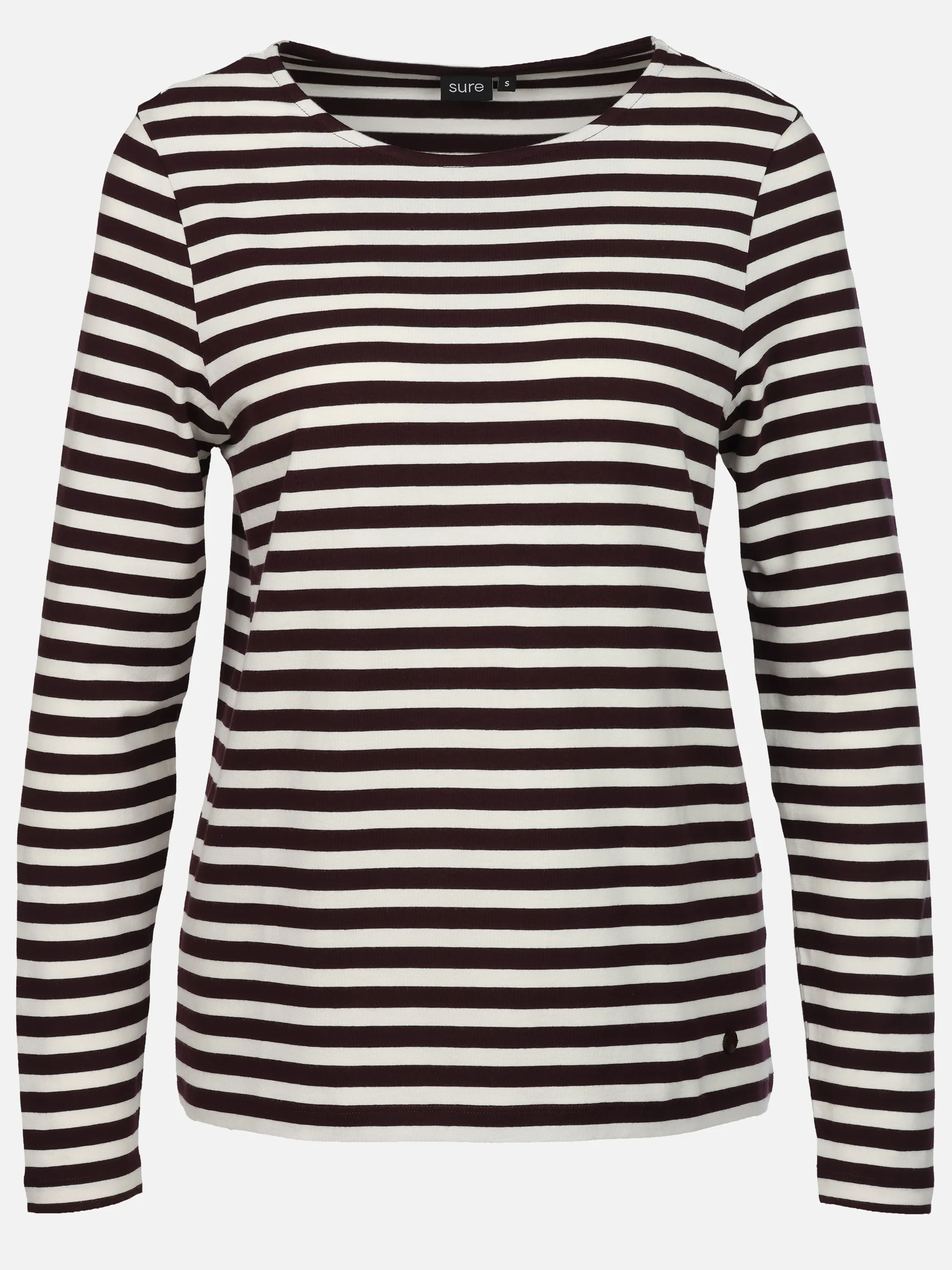 Sure Da. Ringelshirt Rot 928409 BURGUND 1