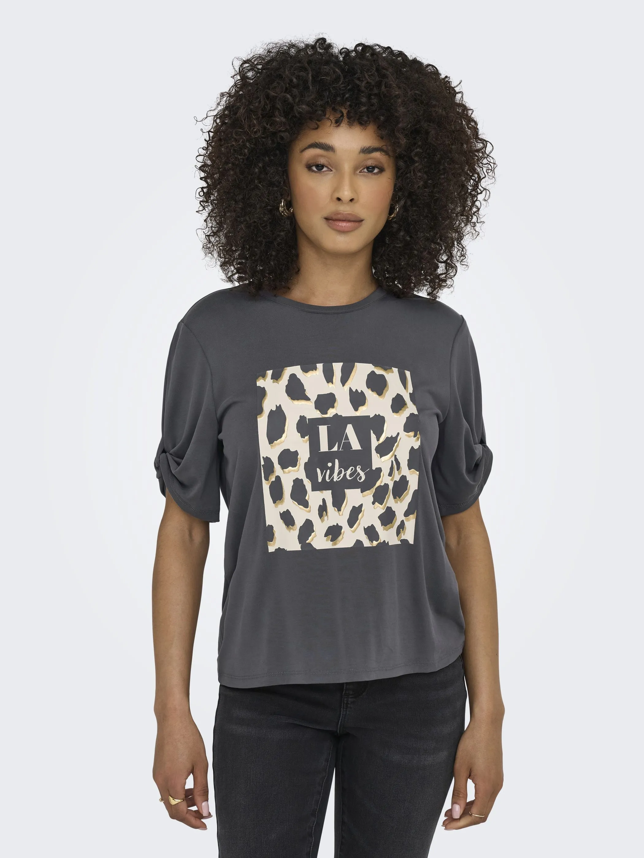 Only 15349921 ONLFREE LIFE S/S CREA Schwarz 910604 209350003