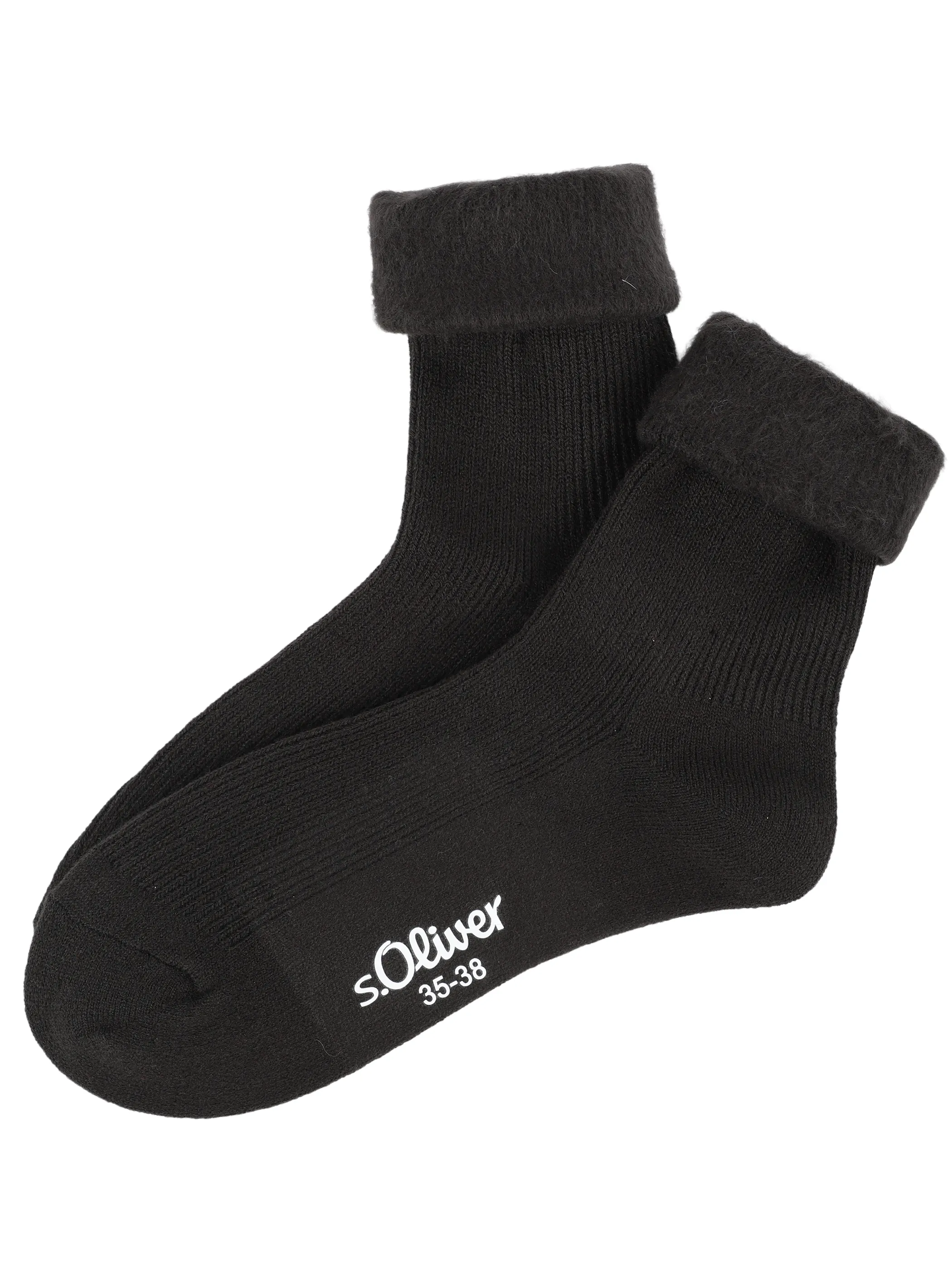 s.Oliver S20722 Unisex cosy rib with in Schwarz 915571 9999 1