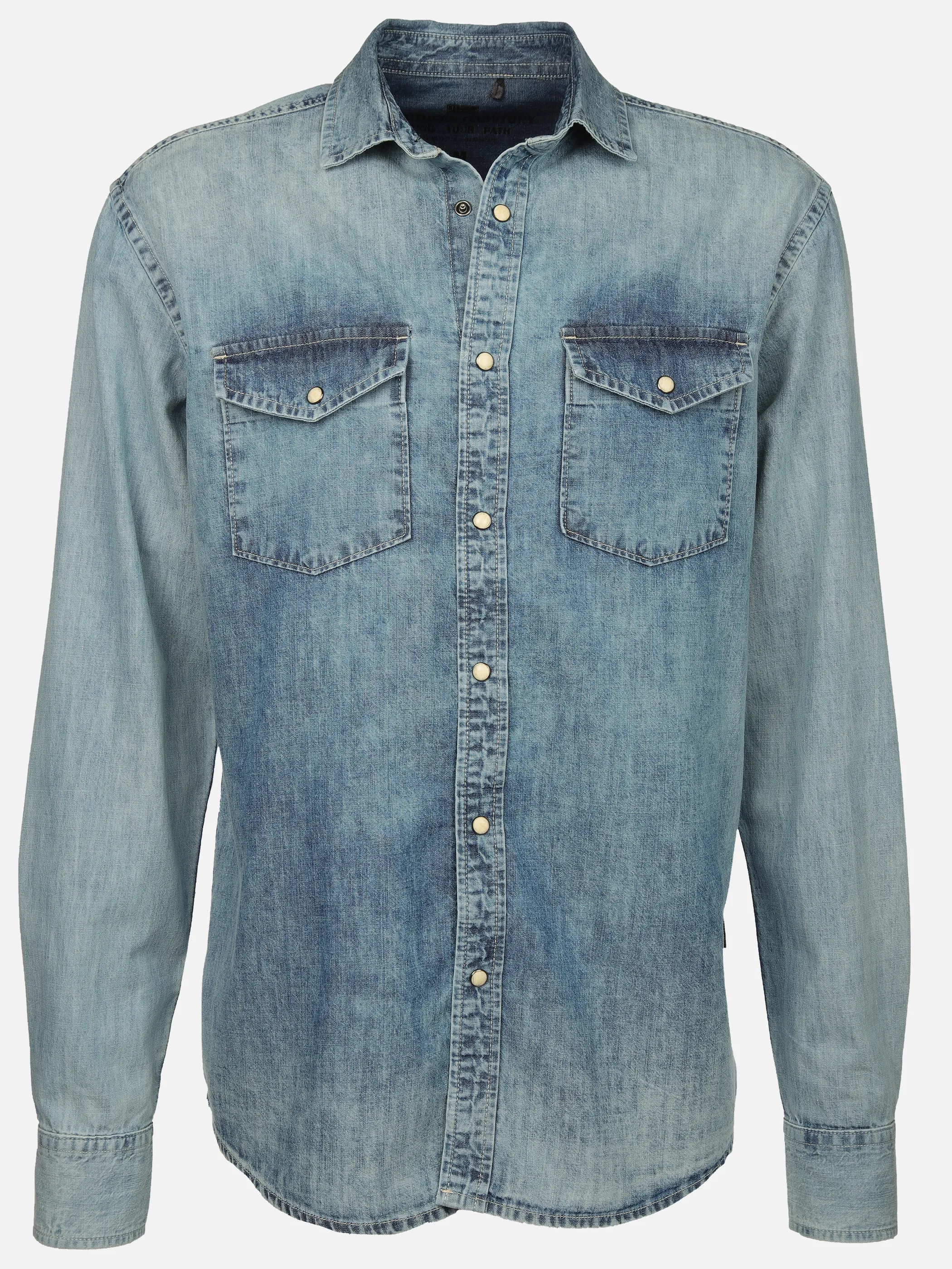 Southern Territory He. Jeanshemd 1/1 Arm Blau 915449 DENIM 1