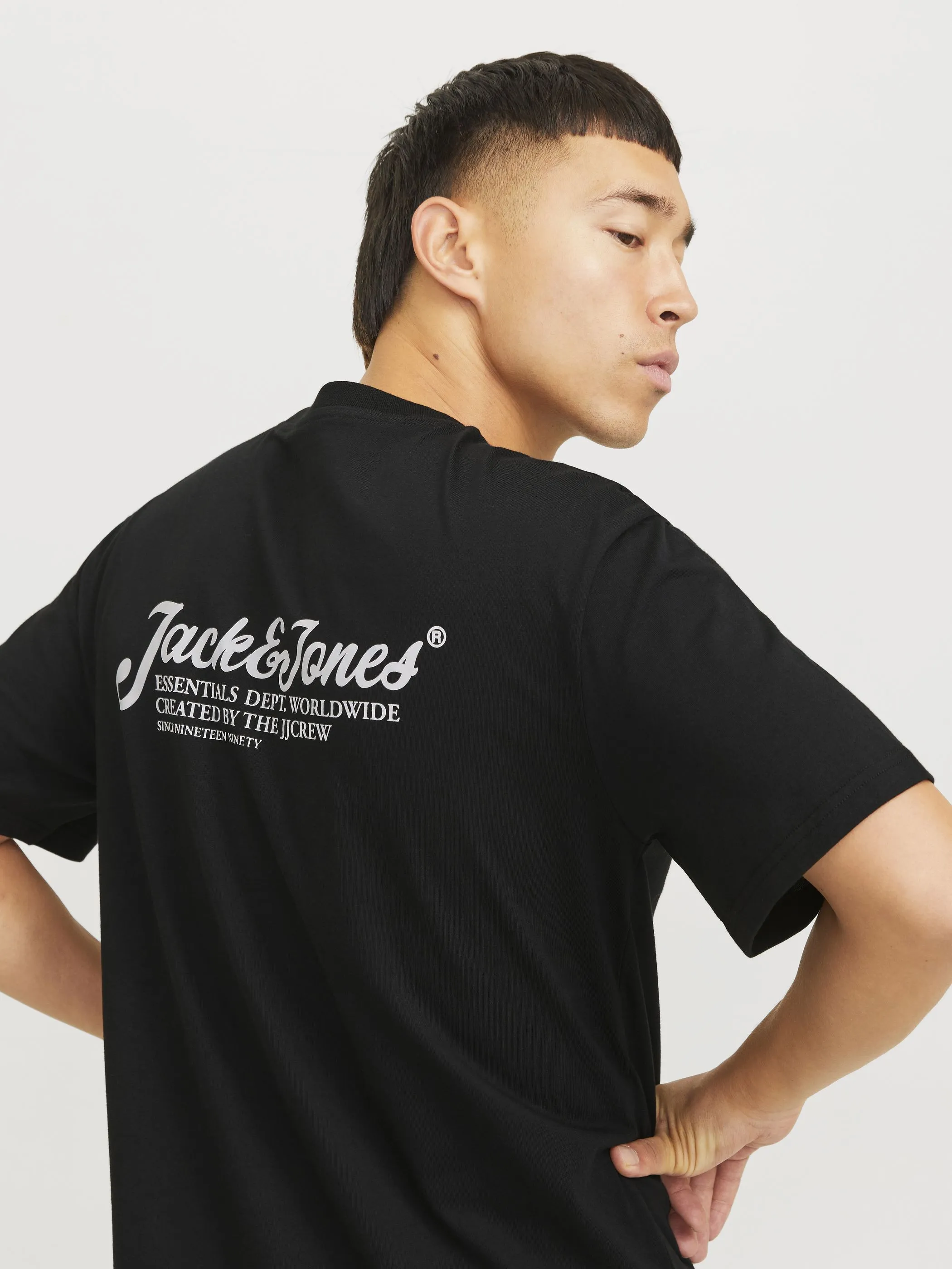 Jack Jones 12268434 JJBEAU TEE SS CREW NE Schwarz 904461 178012