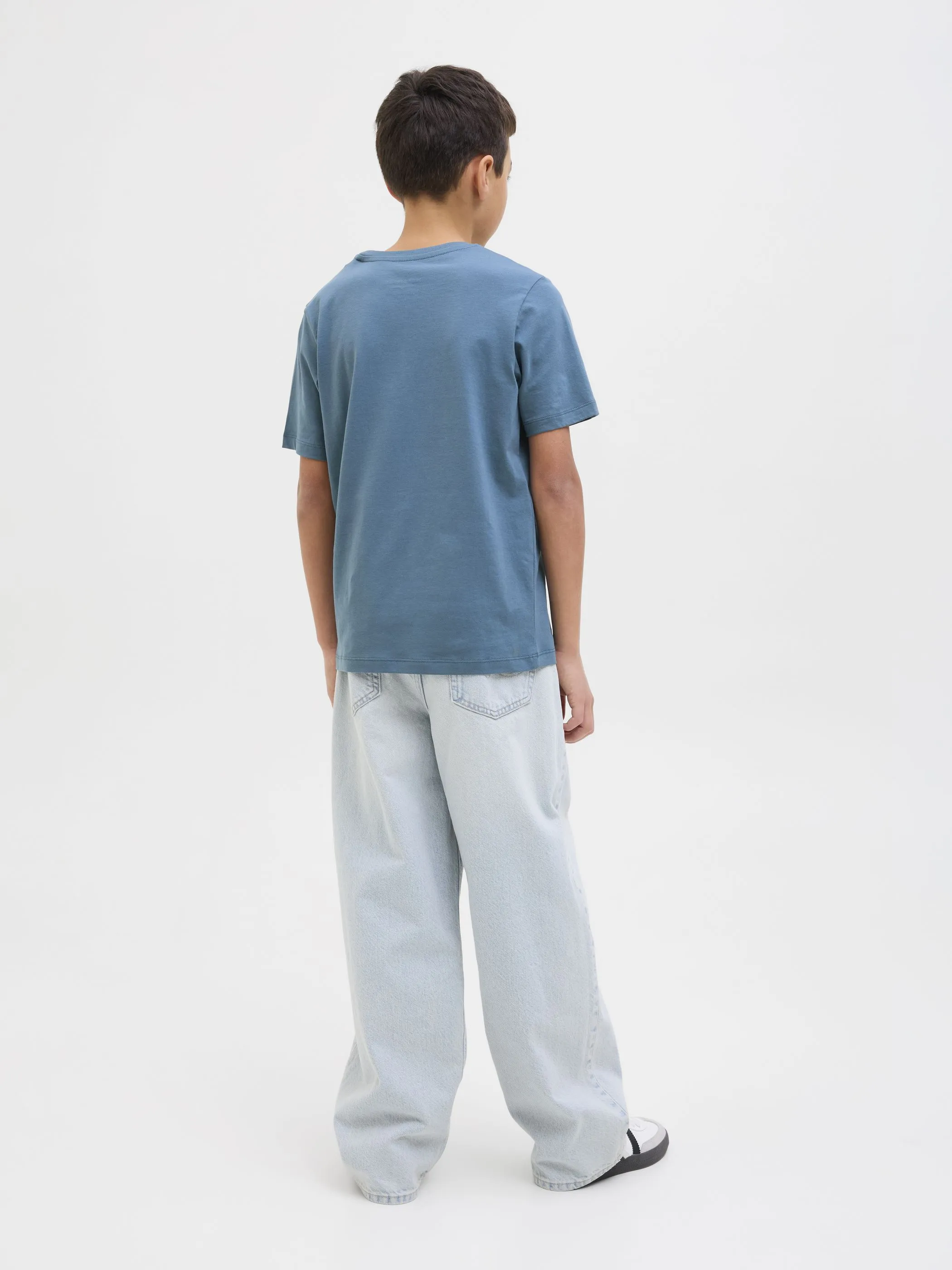 Jack&Jones Junior 12259476 JJLUKE TEE SS CREW NE Blau 907284 299276003 3