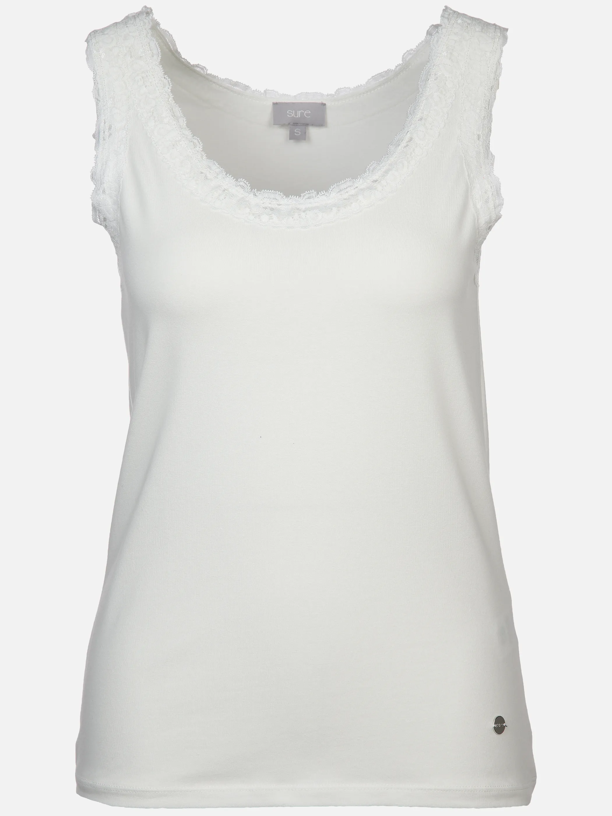 Sure Da-Top m. Spitzendetail Weiß 893033 OFFWHITE 1 Sure Da-Top m. Spitzendetail Weiß 893033 OFFWHITE 1