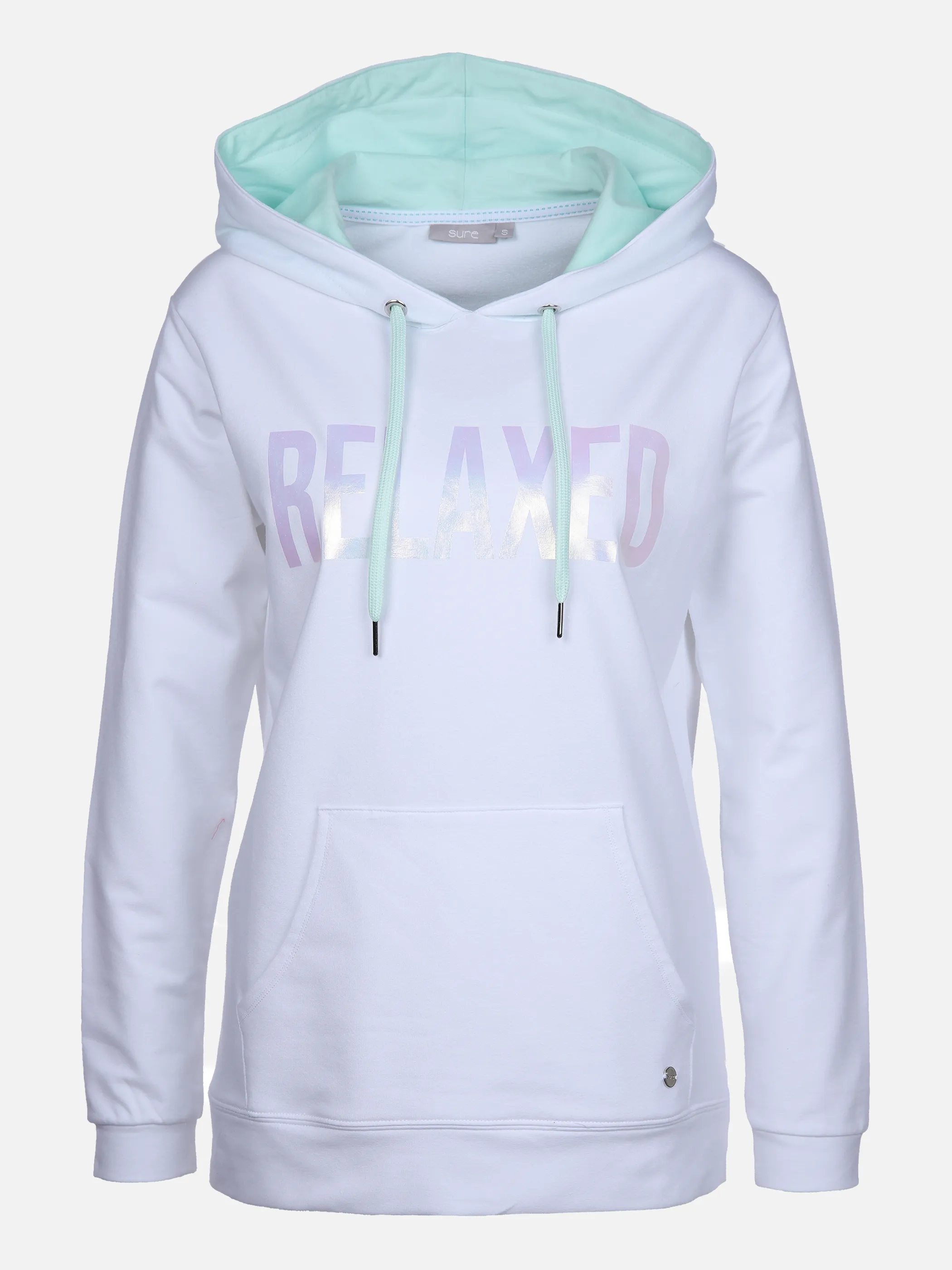 Sure Da-Sweatshirt m. Frontprint Weiß 864726 WEIß 1 Sure Da-Sweatshirt m. Frontprint Weiß 864726 WEIß 1