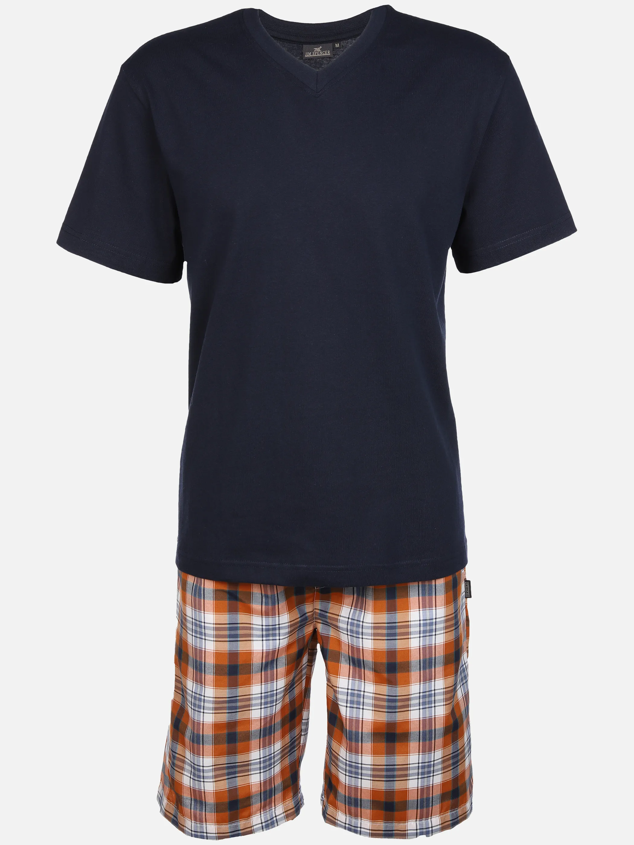 Jim Spencer He. Schlafshorty Set Blau 893396 NAVY/OR 1 Jim Spencer He. Schlafshorty Set Blau 893396 NAVY/OR 1