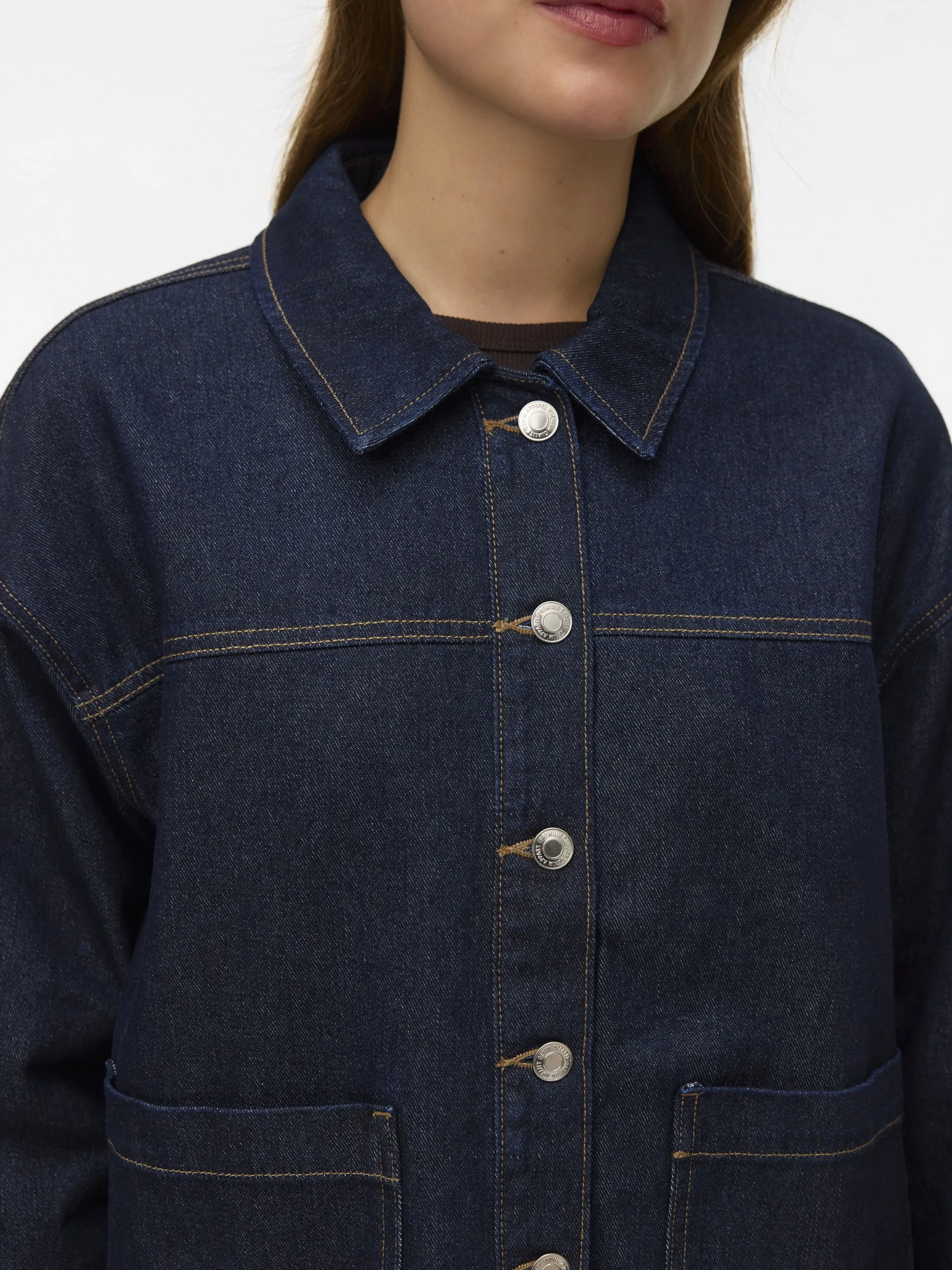 Vero Moda 10331693 VMJAMIE LS DENIM SHAC Blau 910579 178006002 3