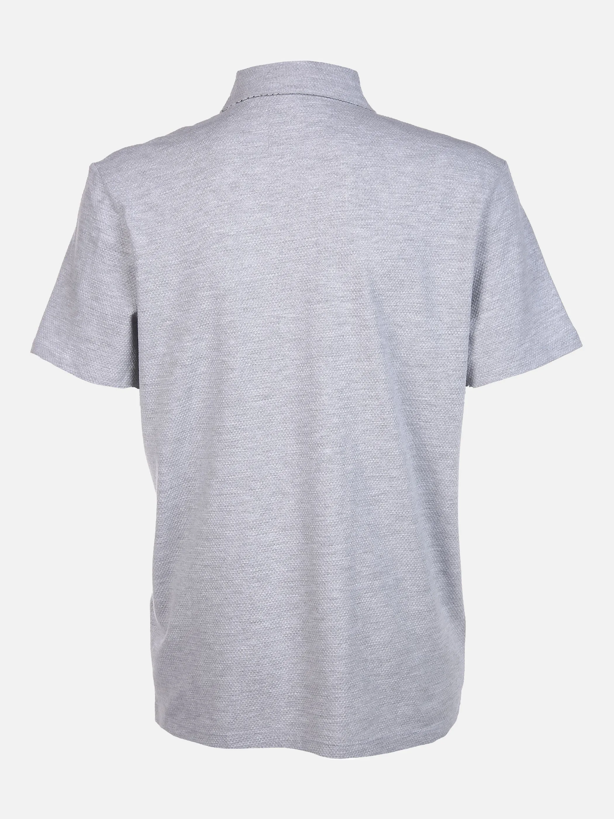 Tom Tailor 1025431 structured fabric polo Grau 850237 15398 2