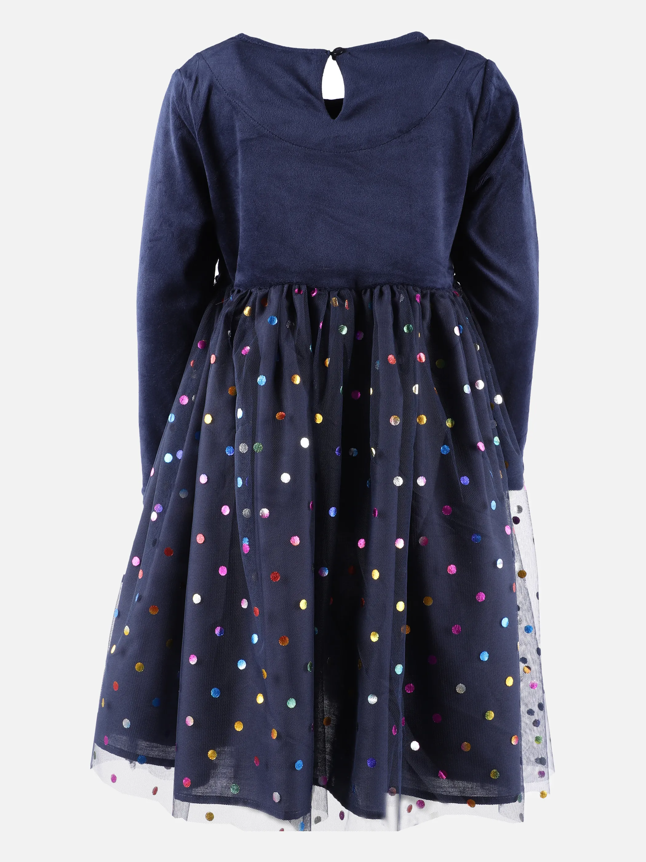 Stop + Go KM Kleid 1/1 Arm mit Tüllrock in navy Blau 875952 NAVY 2