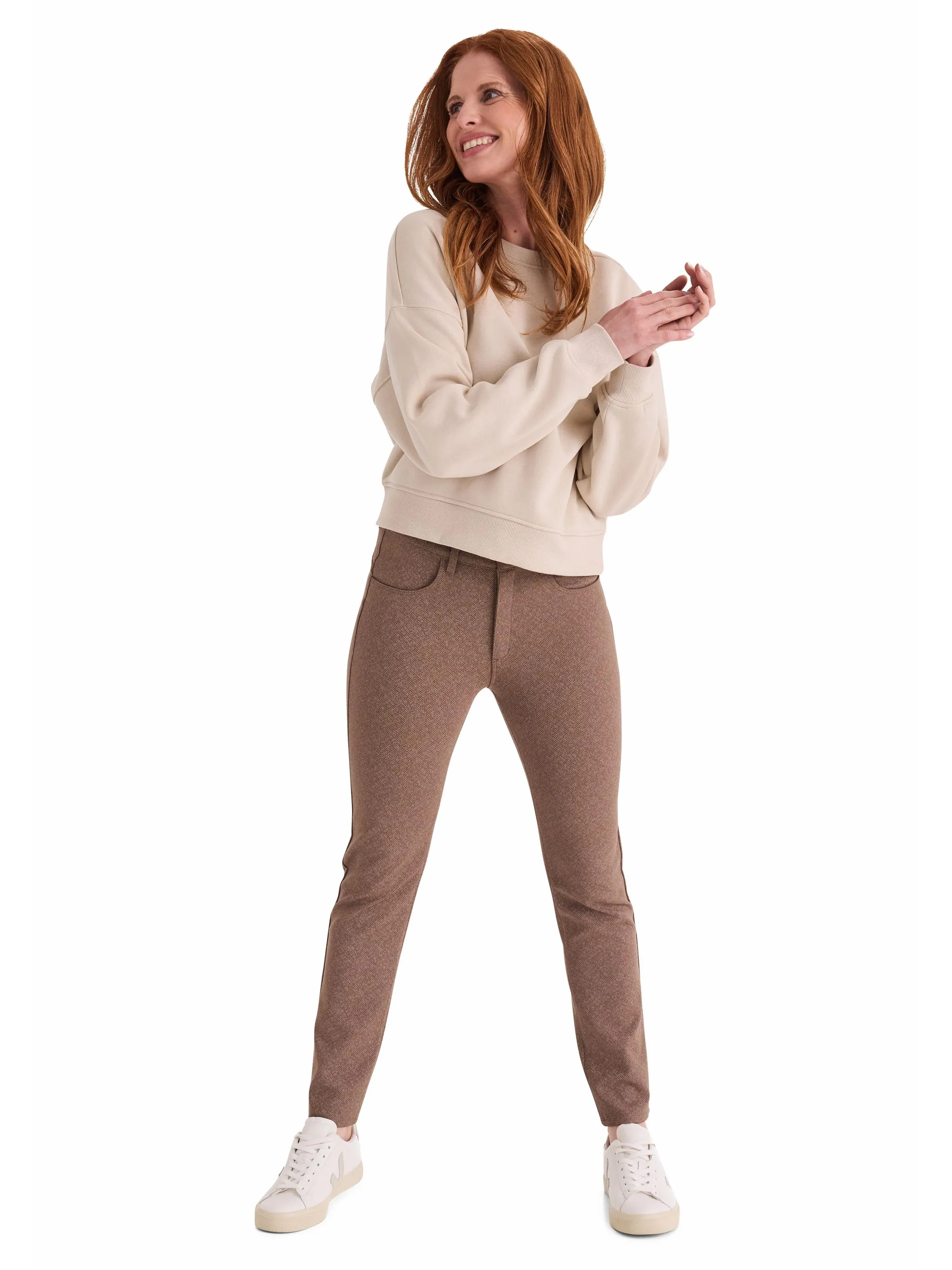 Stooker DOB 11540040009164 Da. Hosen lang, Beige 936915 9164 4