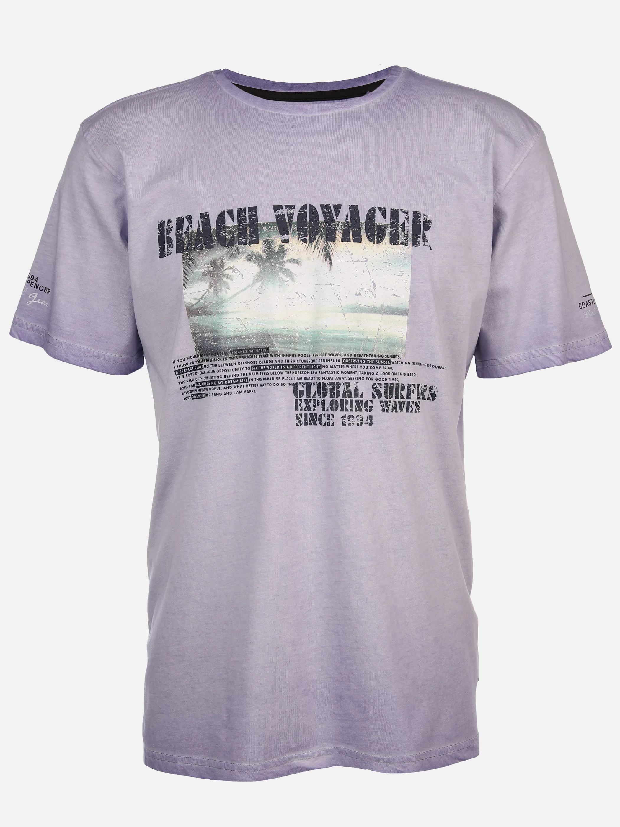 Jim Spencer He. T-Shirt 1/2 Arm Druck Lila 894402 LILAC 1 Jim Spencer He. T-Shirt 1/2 Arm Druck Lila 894402 LILAC 1