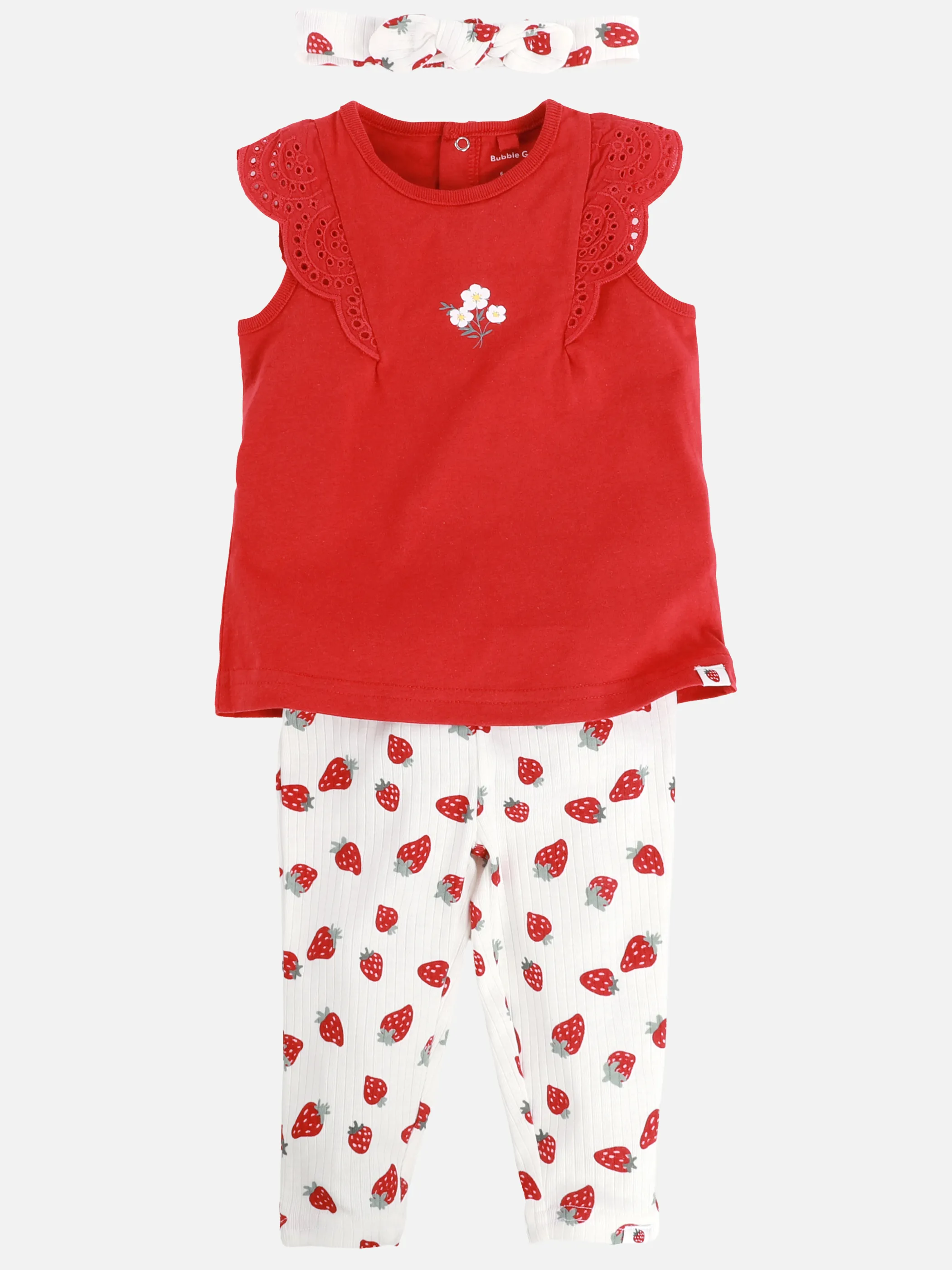Bubble Gum BM 3 pcs Set, Bluse, Leggings Haarband AOP Rot 924517 ROT 2